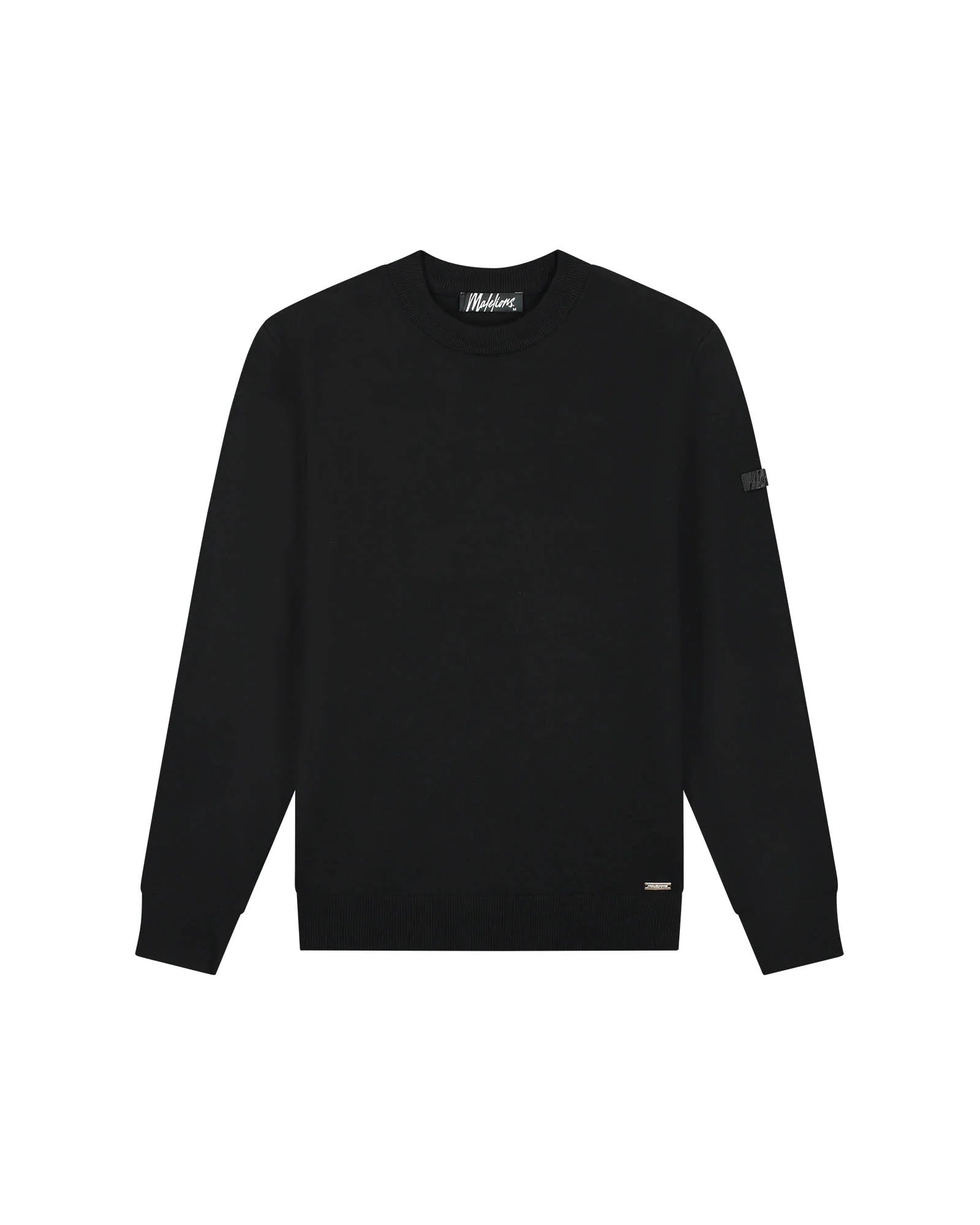 Malelions Knitted Crewneck - Black