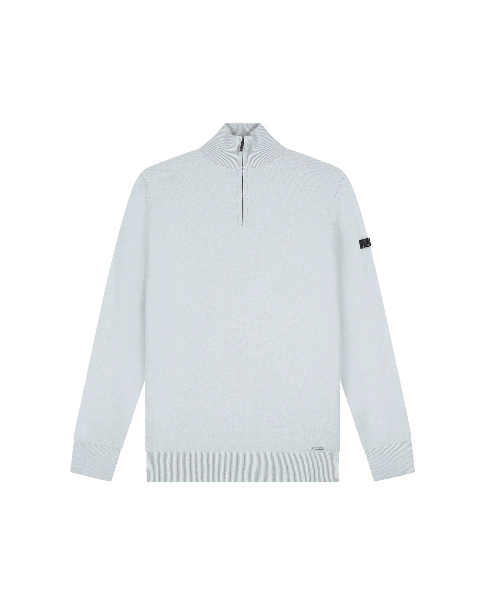 Malelions Knitted Quarter Zip - Ocean Grey