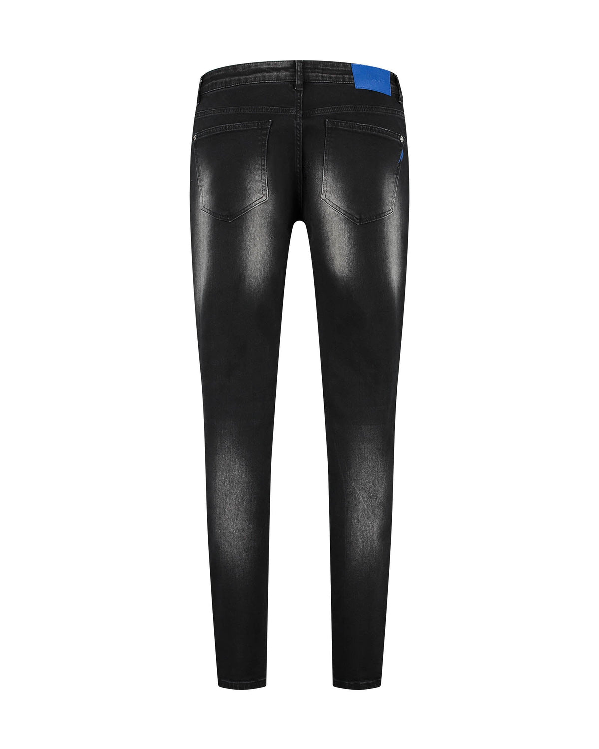 Malelions Men Slim Regular Jeans Washed Black