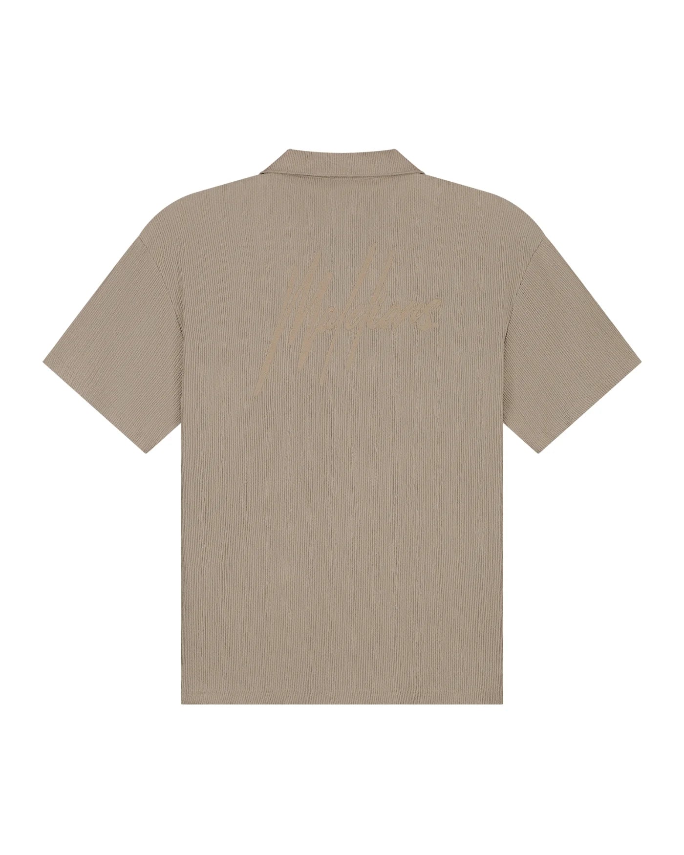 Malelions Seersucker Shirt- Taupe