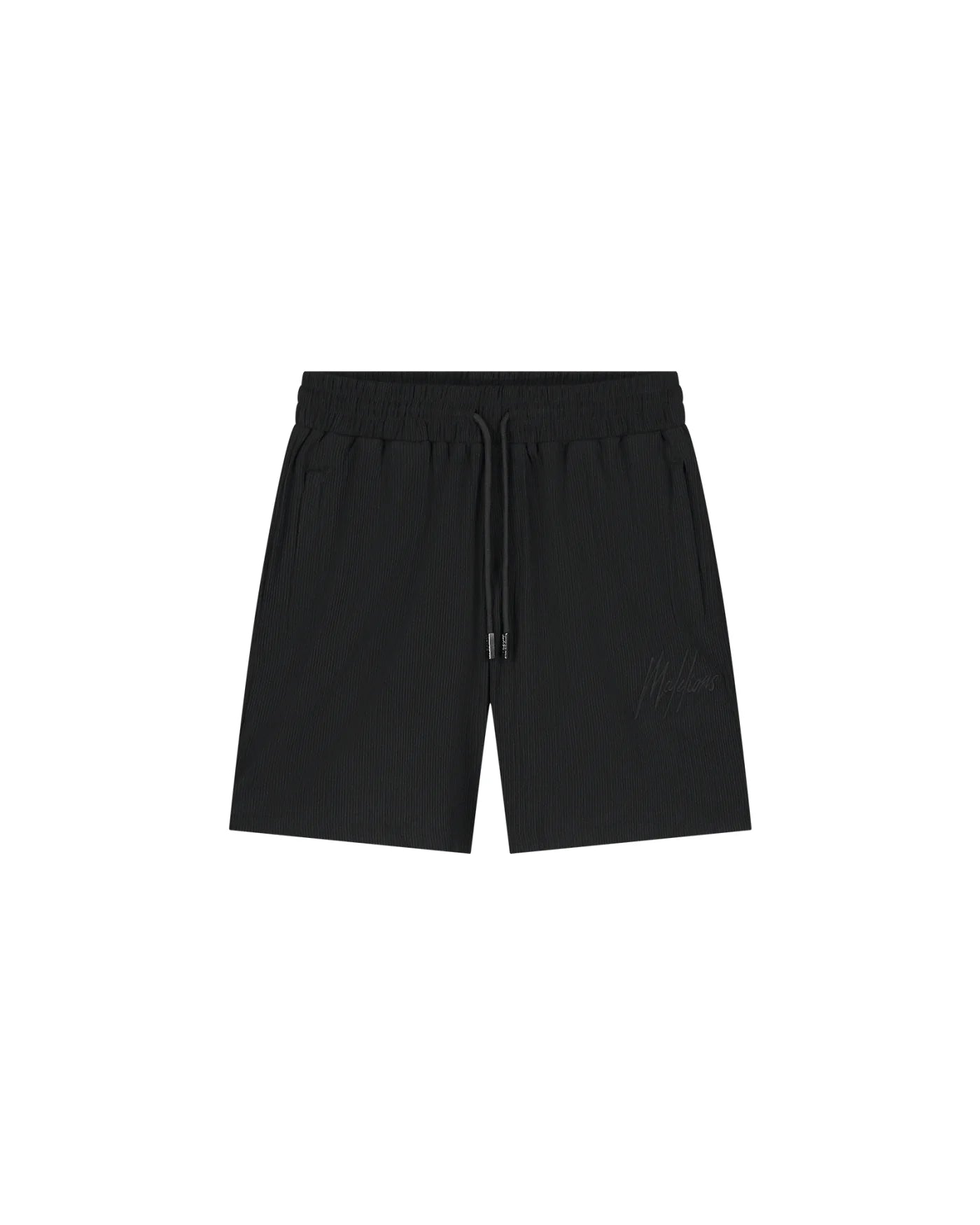Malelions Seersucker Short- Black