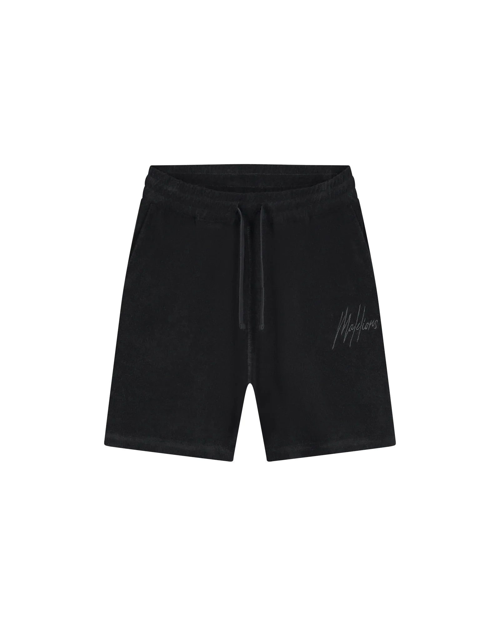 Malelions Signature Towelling Short- Black