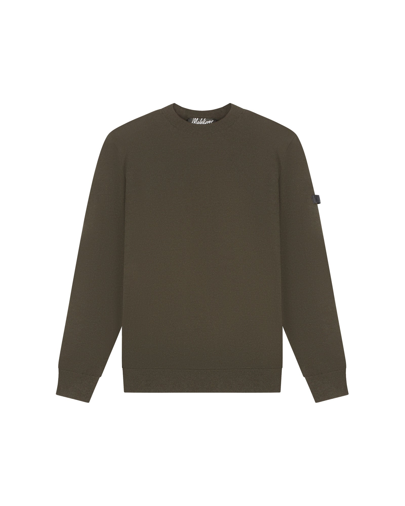 Malelions Knitted Crewneck - Vintage Green