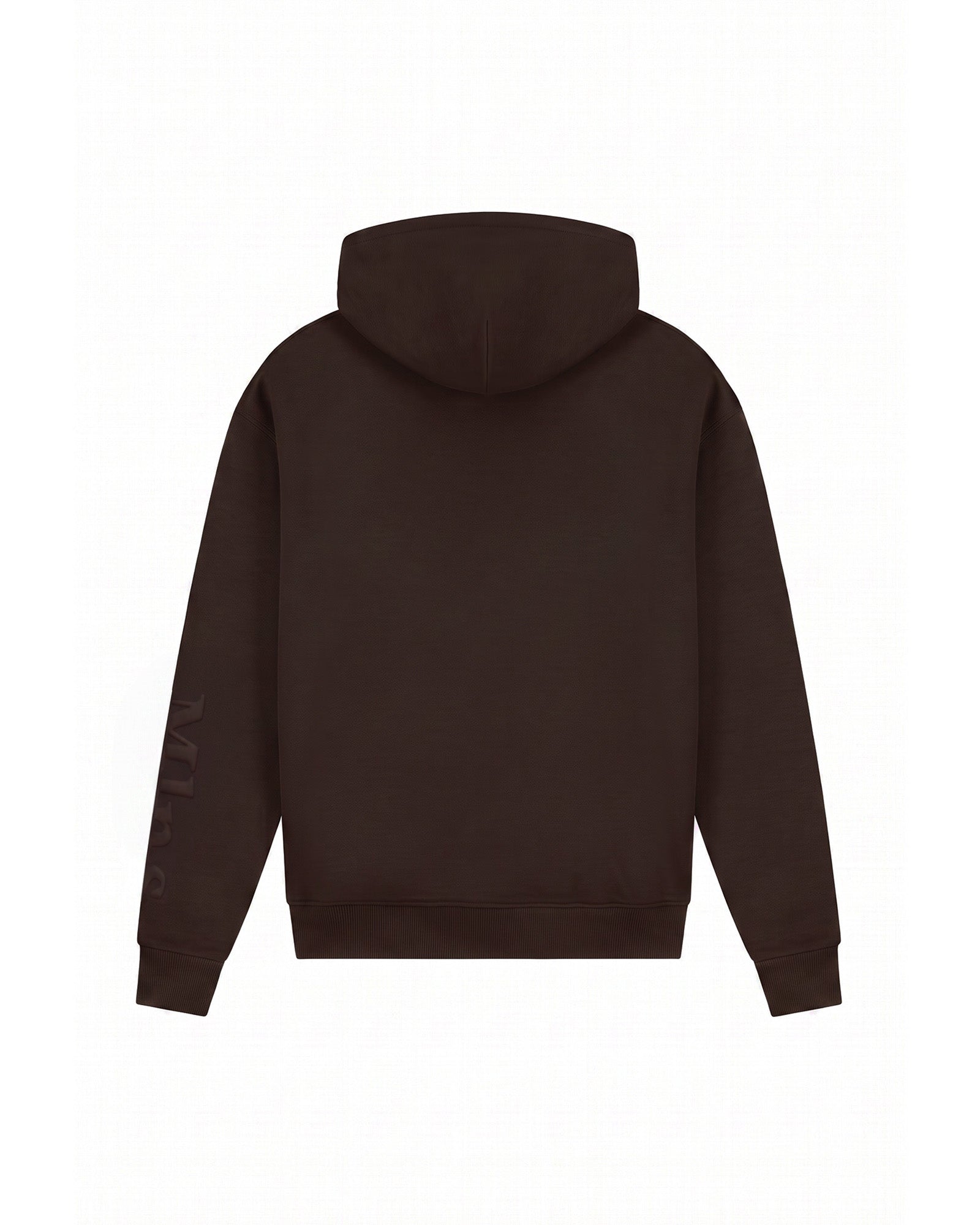 Malelions Men Department Zip Hoodie- Brown
