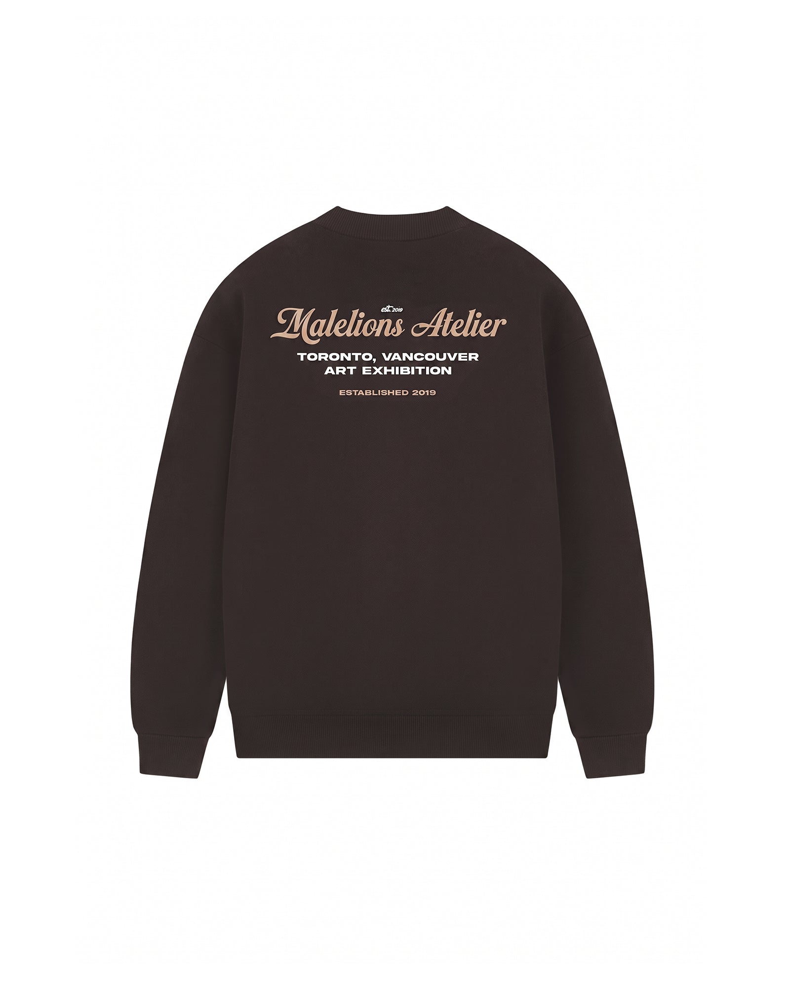 Malelions Men University Sweater- Brown