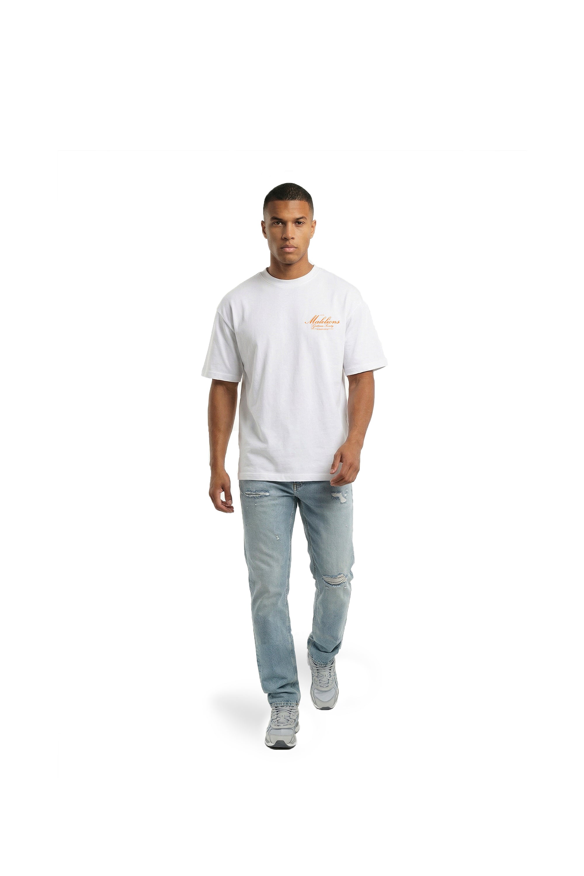 Malelions Society T-Shirt- Off-White