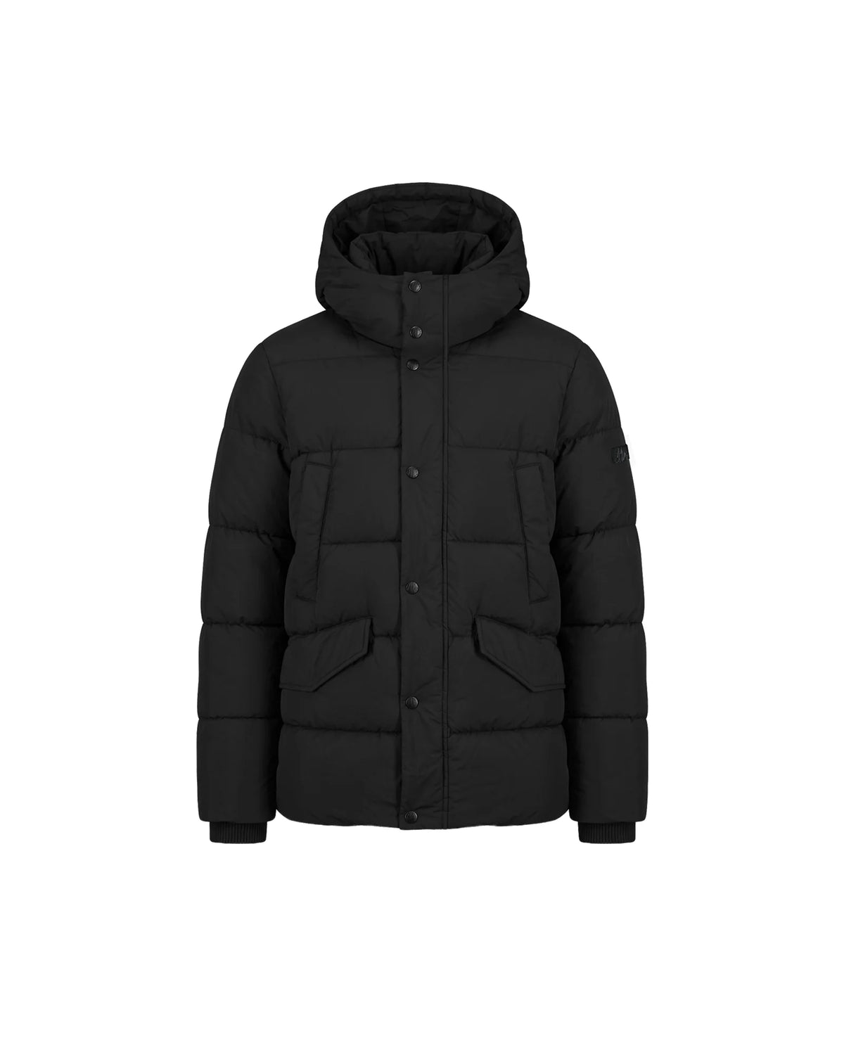 Malelions Men padded Parka Jacket - Black