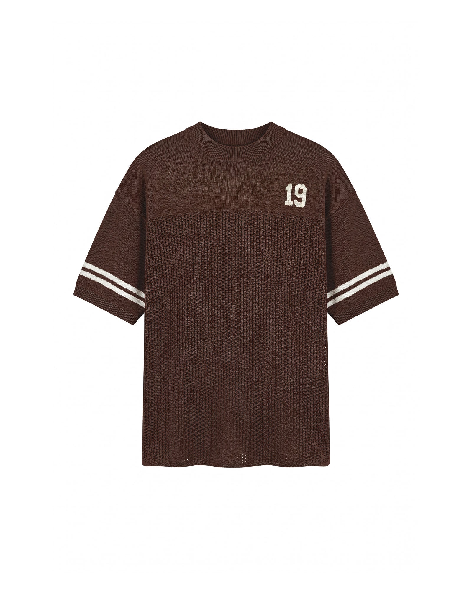 Malelions Women Knitted Football Jersey- Espresso