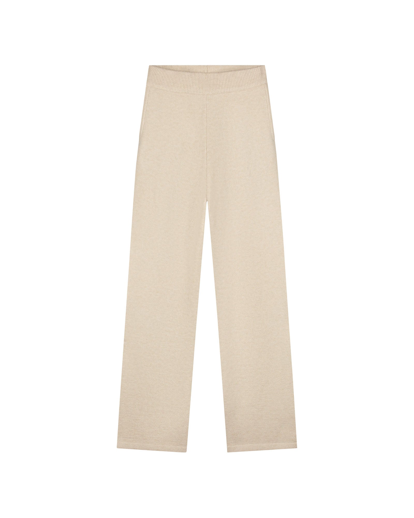 Malelions Women Knitted Pants- Beige