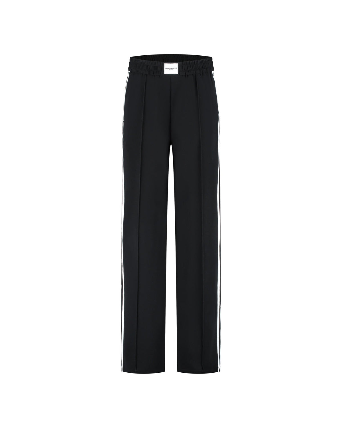 Malelions Women Studio Loose Fit Pants- Black/White