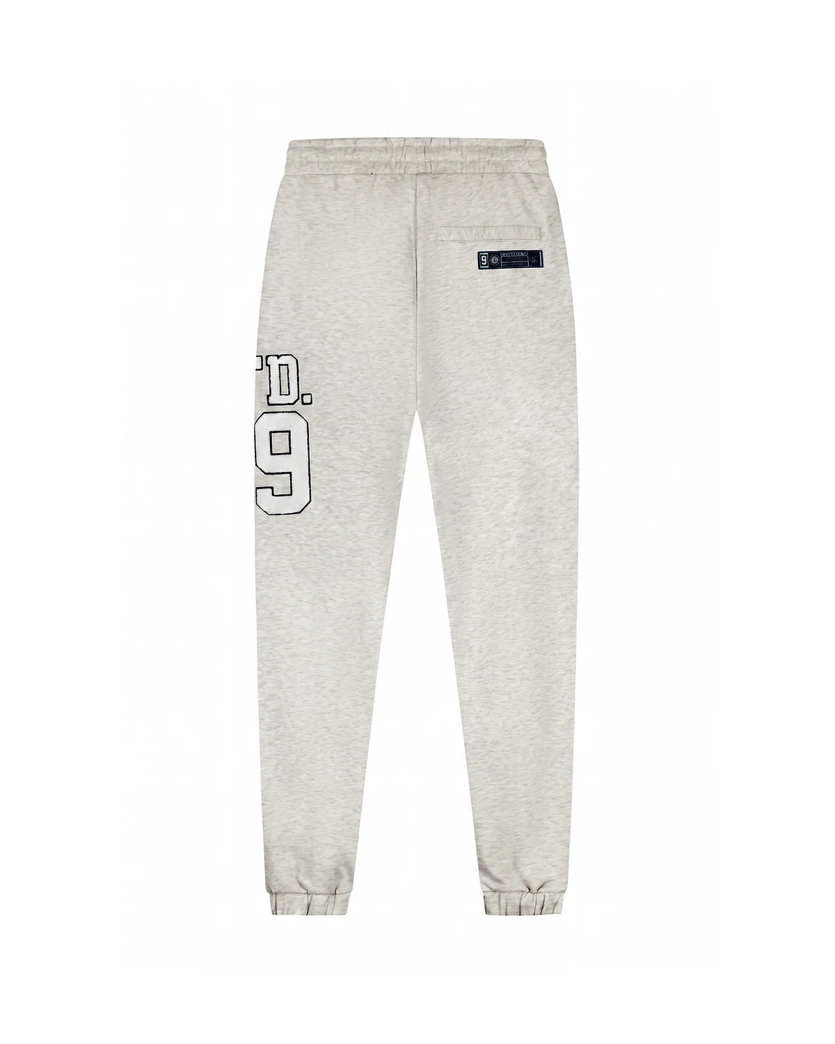 Malelions Women Sherpa Applique Match Sweatpants- Grey Melange