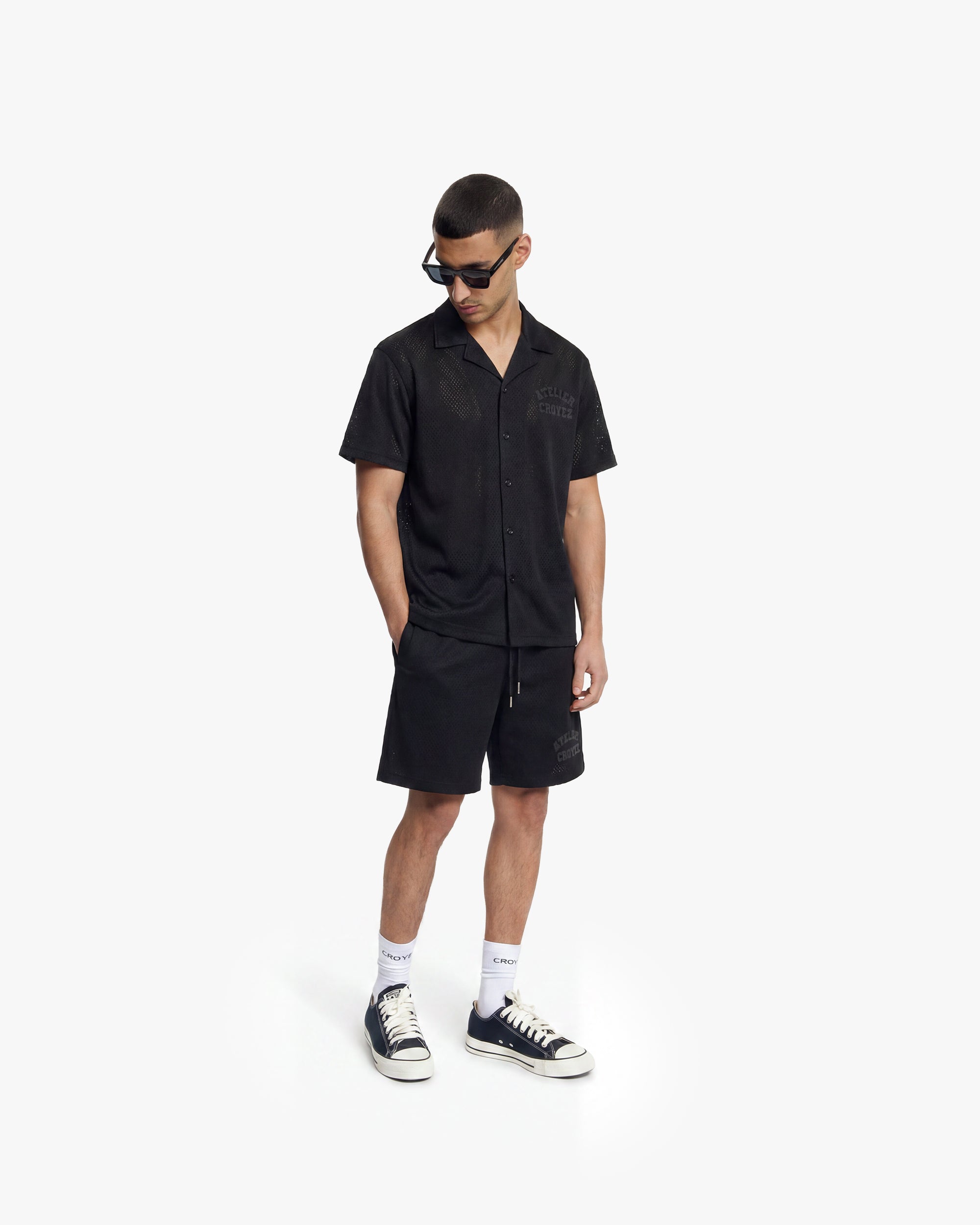 Croyez Mesh Atelier Shirt- Black