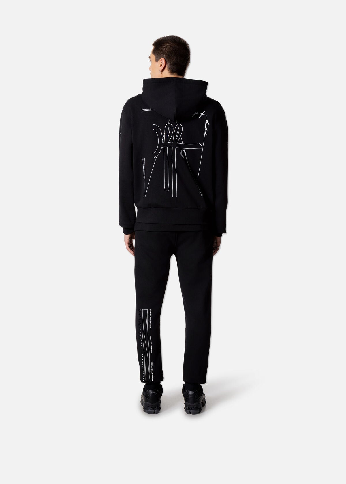 Off The Pitch Outline Zipped Hoodie