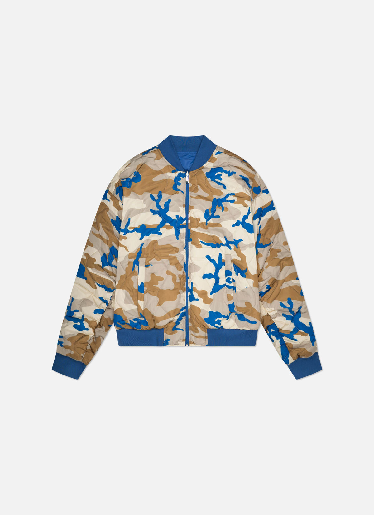 Off The Pitch Reversible Bomber- Blue