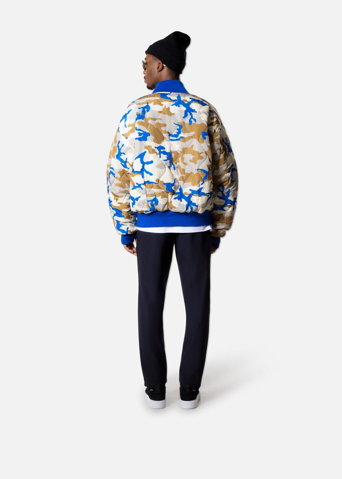 Off The Pitch Reversible Bomber- Blue