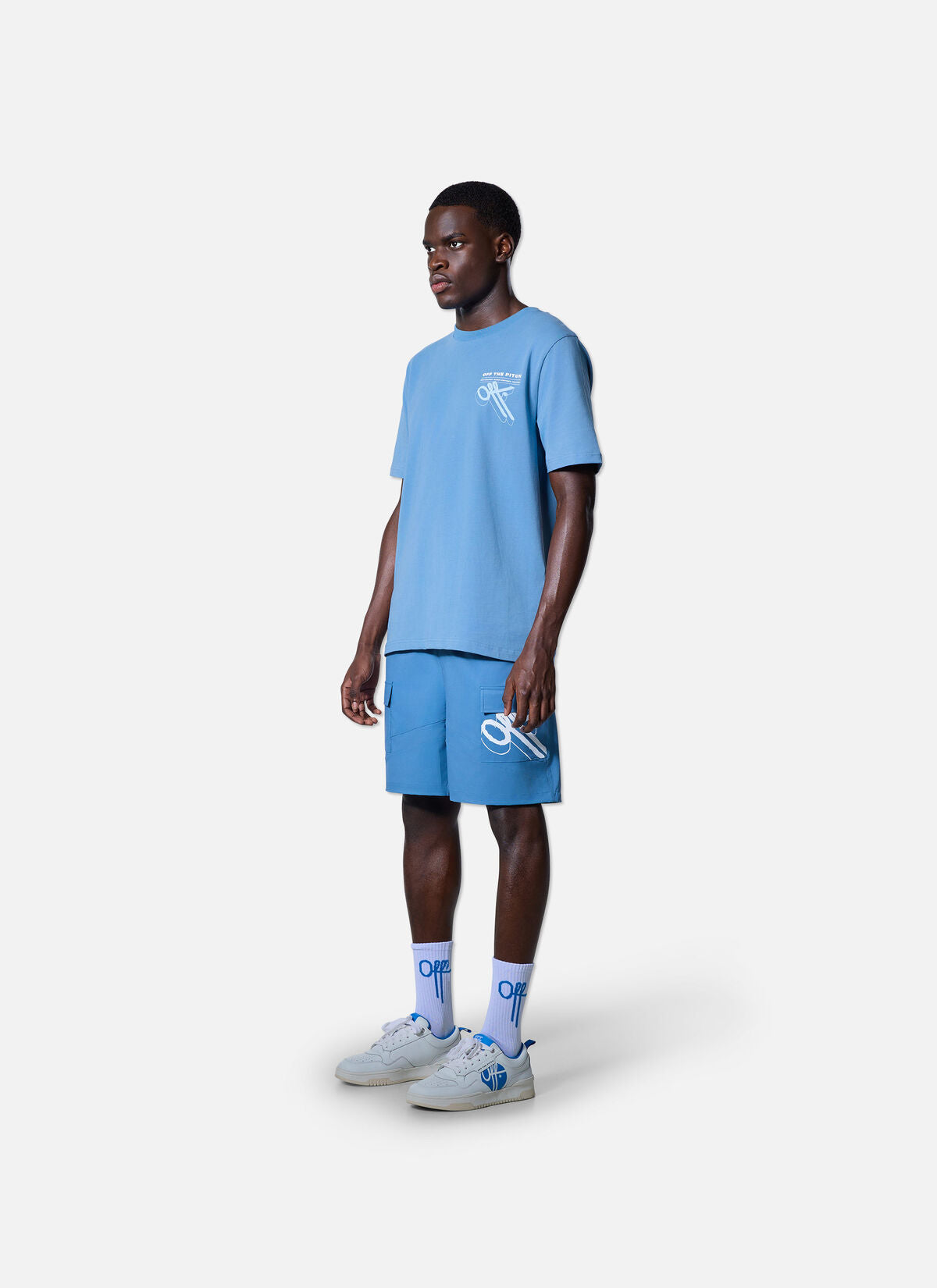 Off The Pitch Element Tee- Stone Wash