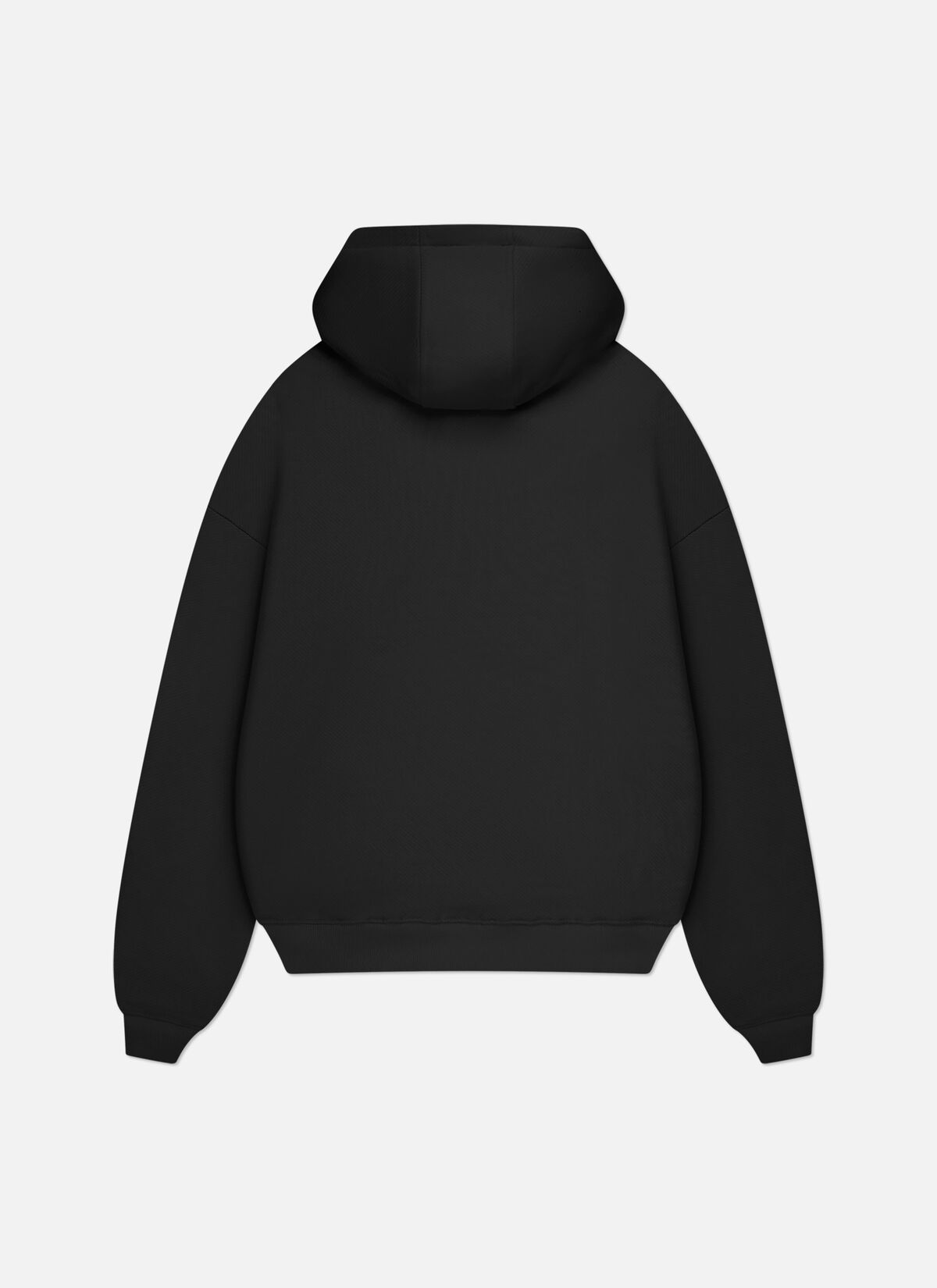 Off The Pitch Essential Full Zip Hoodie- Black