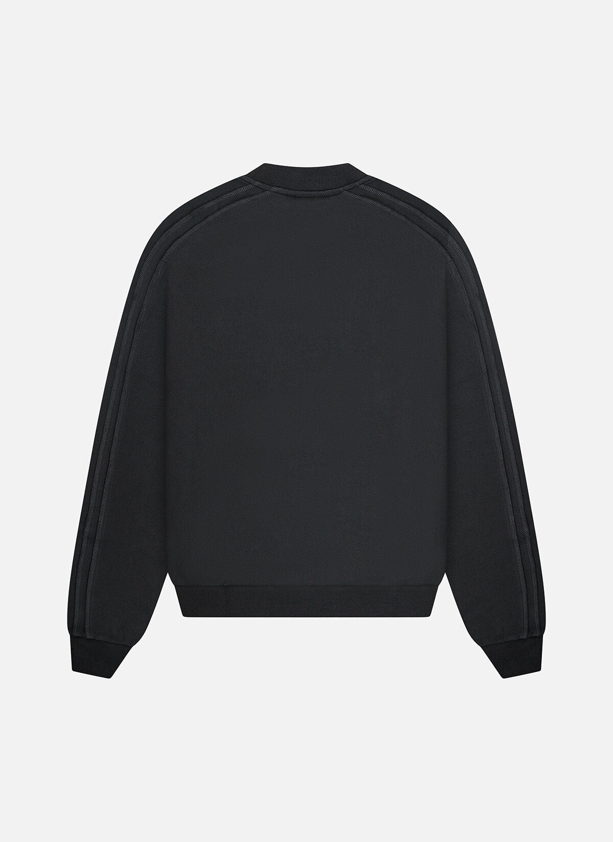 Off The Pitch Raw Edge Panel Crew - Black
