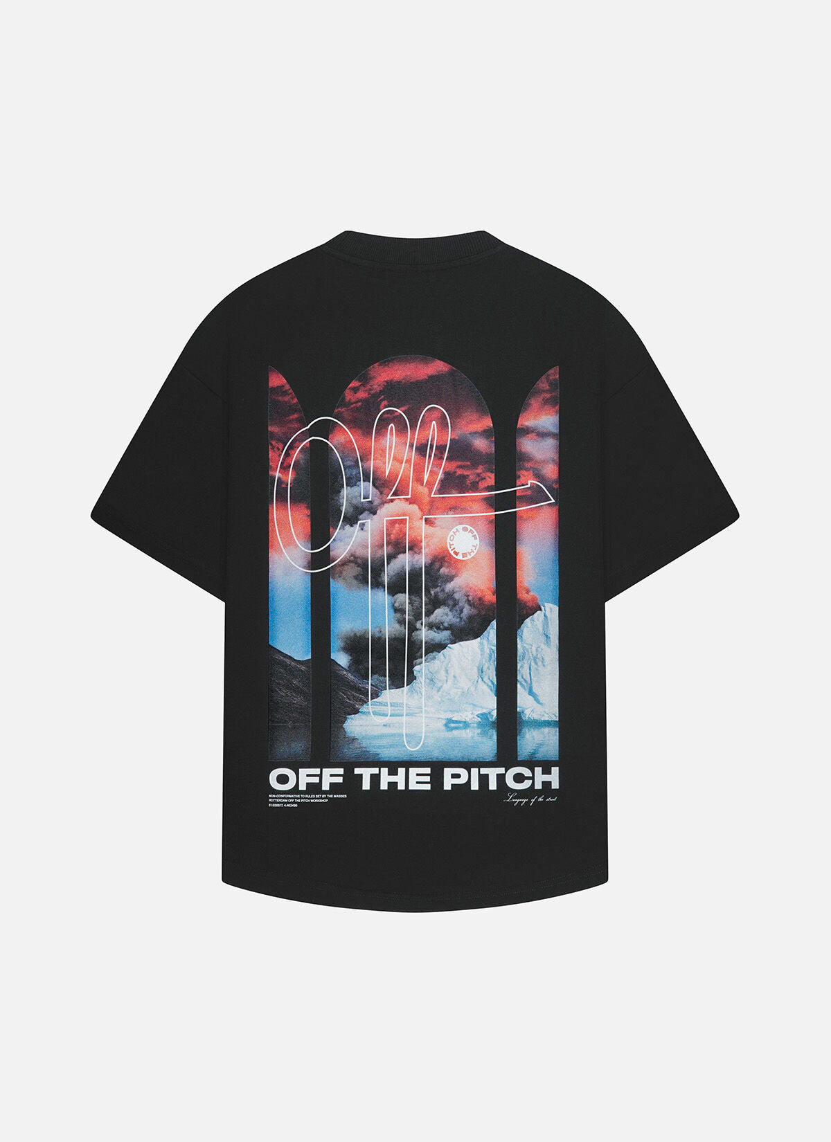 Off The Pitch Blaze Oversized Tee- Black