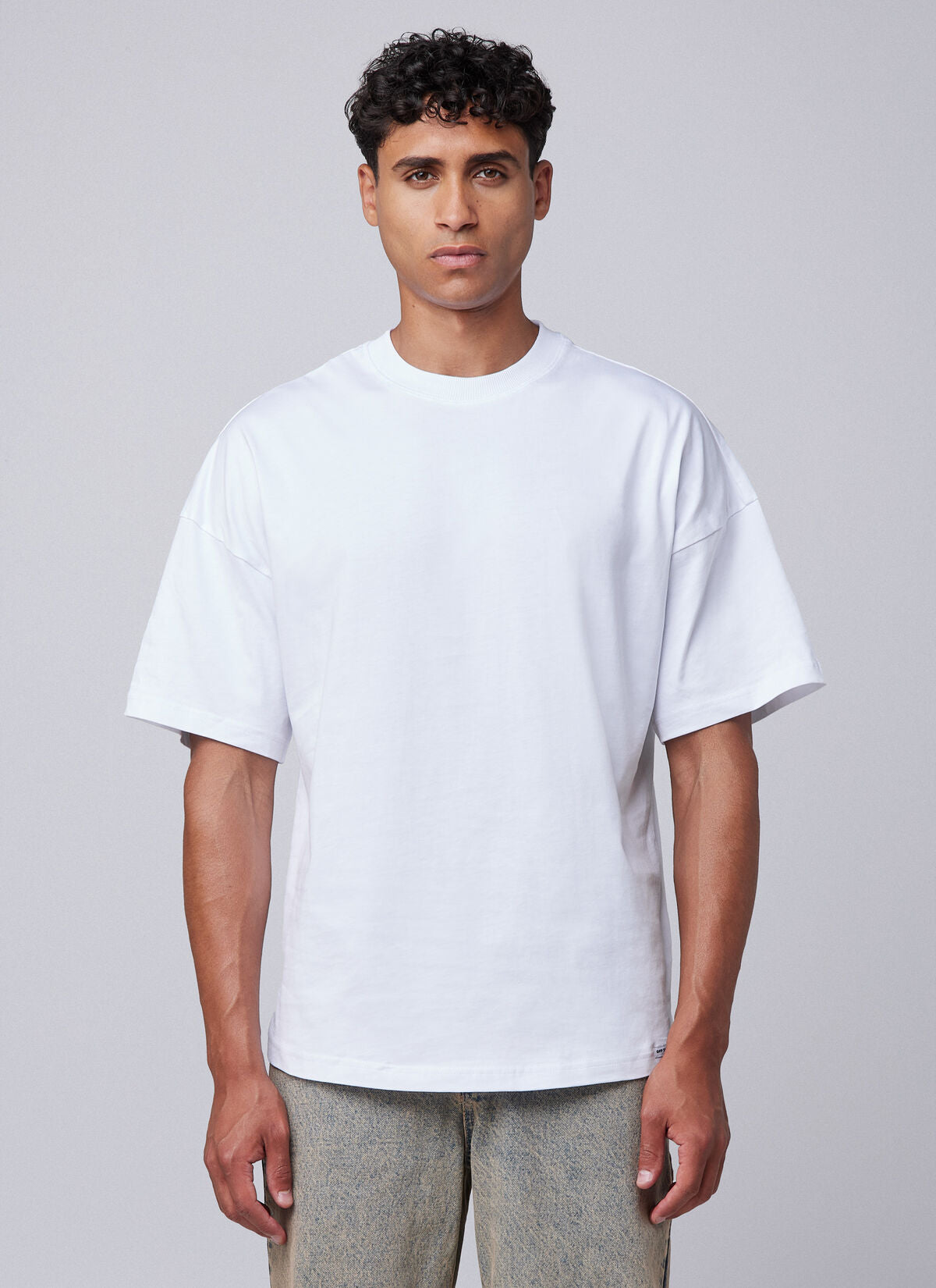 Off The Pitch Lava Oversized Tee- White