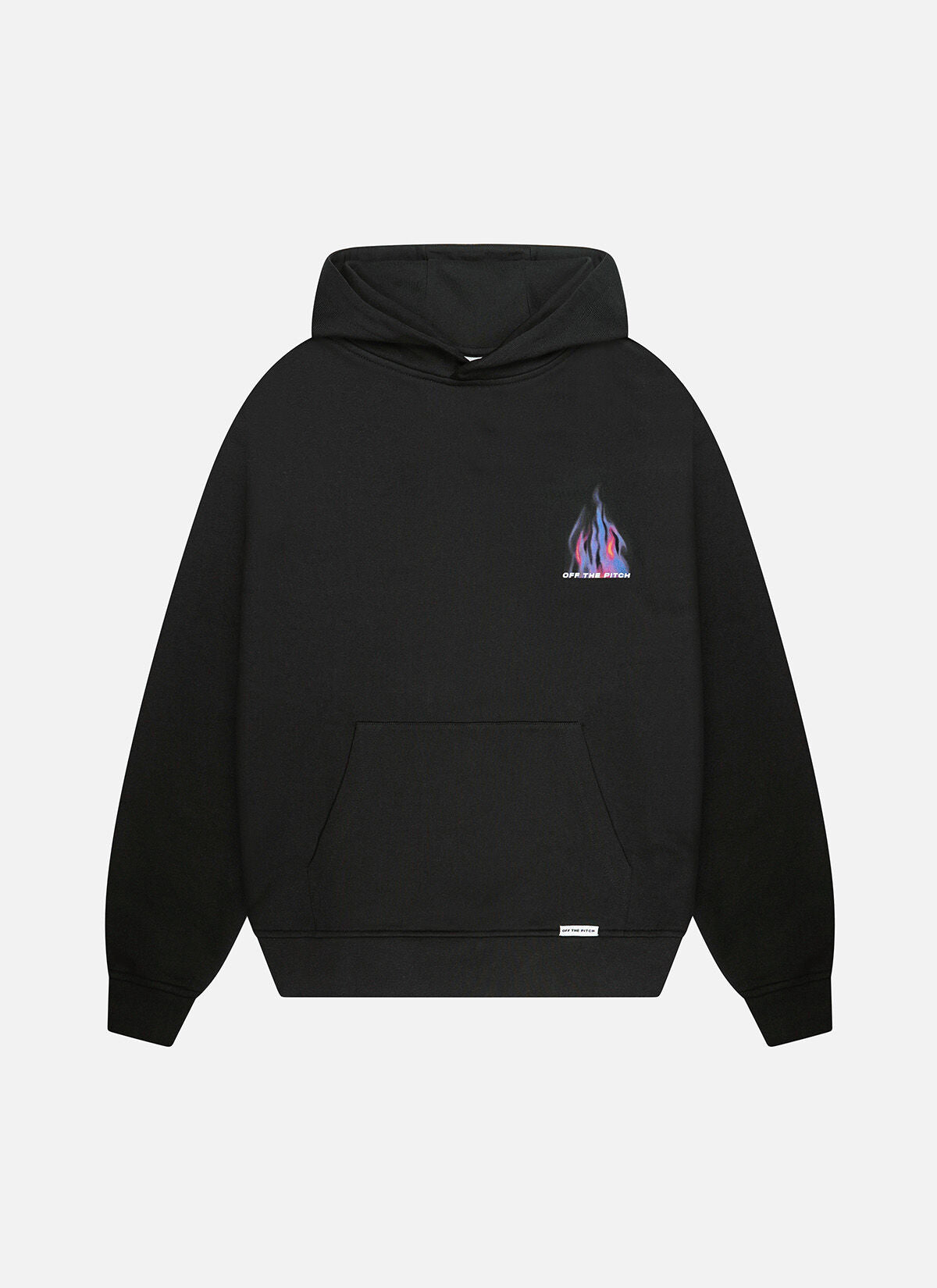Off The Pitch Burning Flower Hood- Black