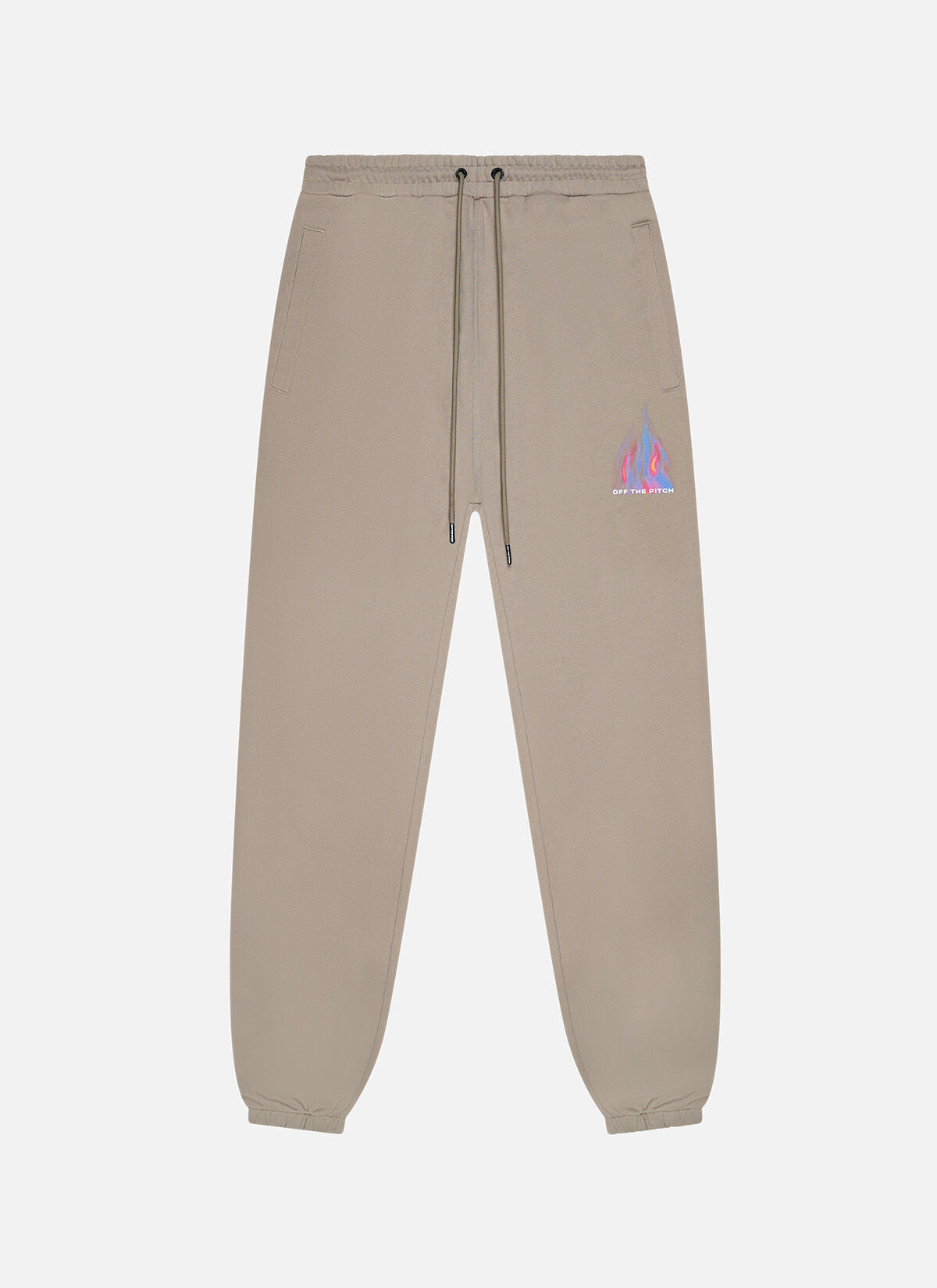 Off The Pitch Burning Flower Sweatpants- Sand