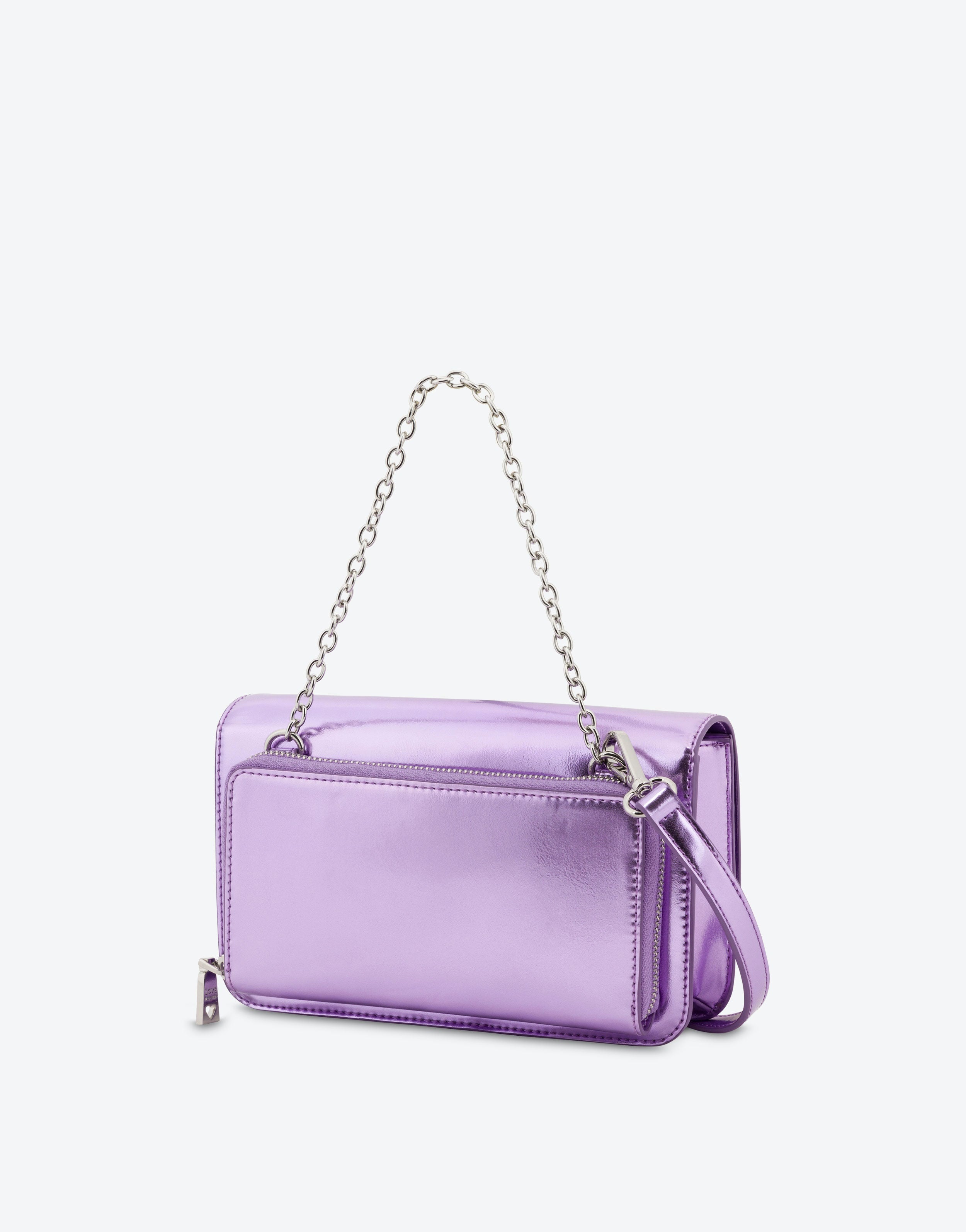 Love Moschino Holographic Diamond Bag Lilac