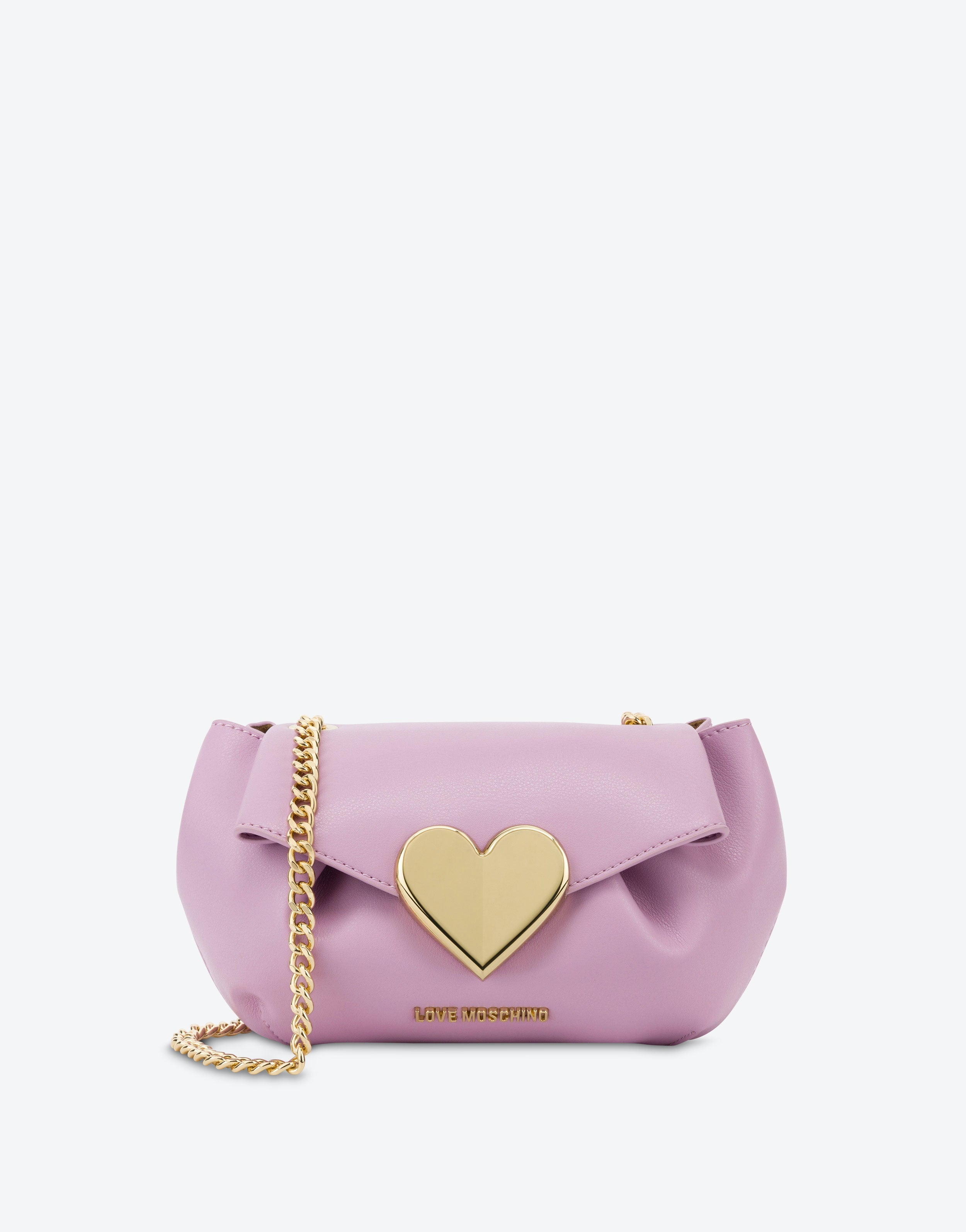 Love Moschino Flap Bag Big Heart Lilac