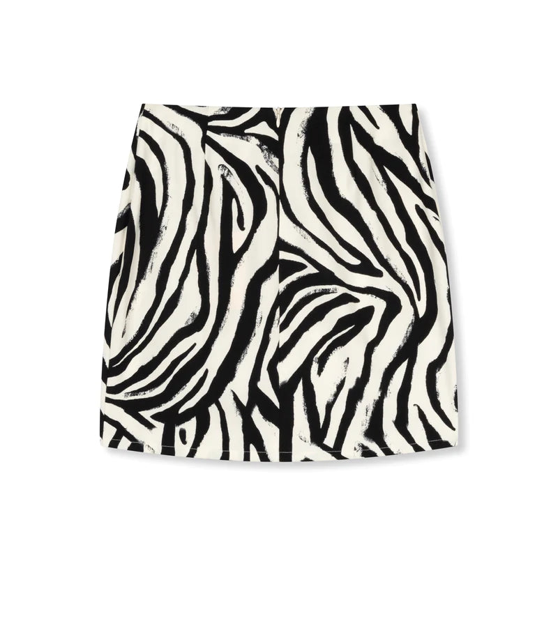 Refined Department Woven Overlay Skirt Zebra