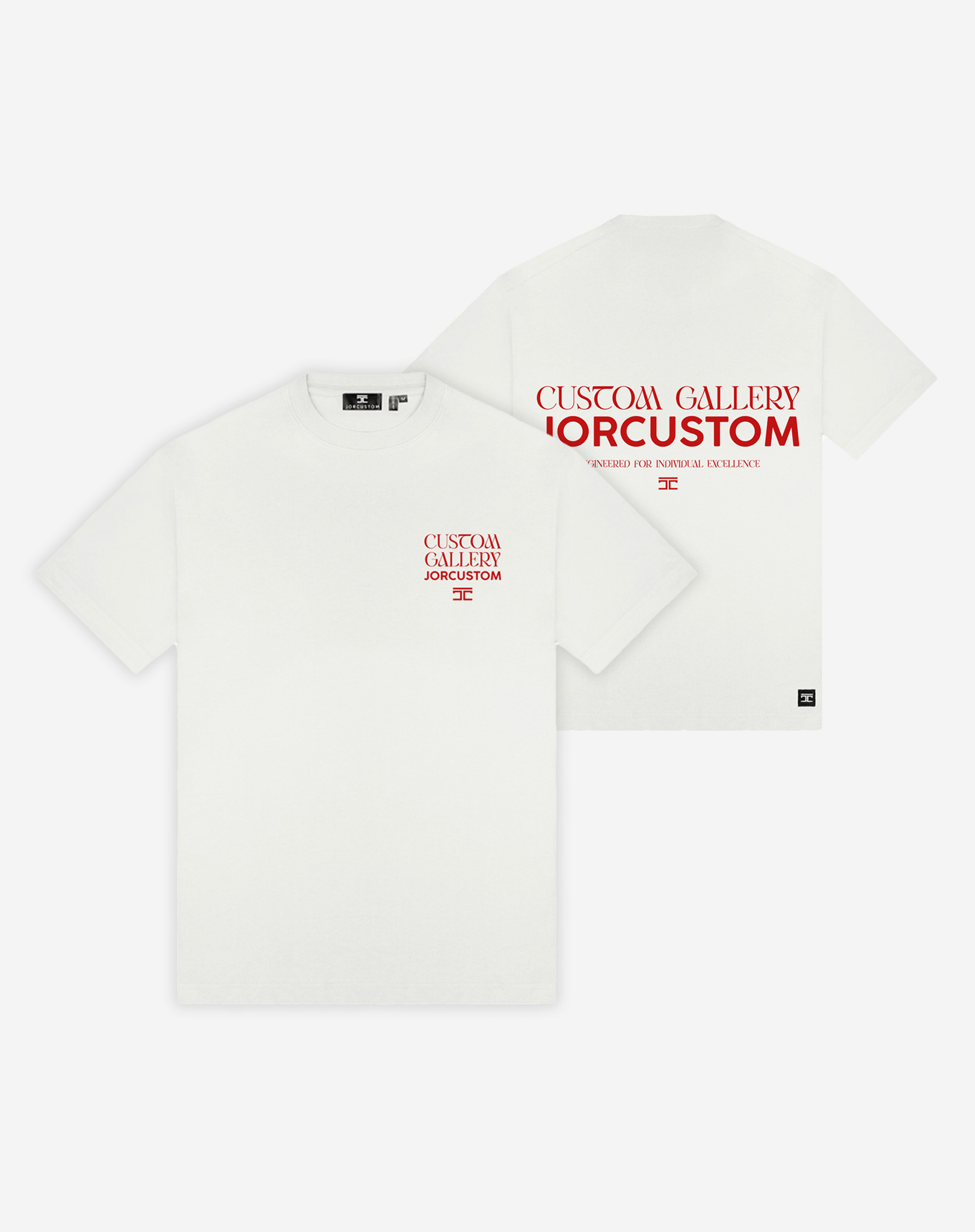 Jorcustom Gallery Loose Fit T-shirt Wit