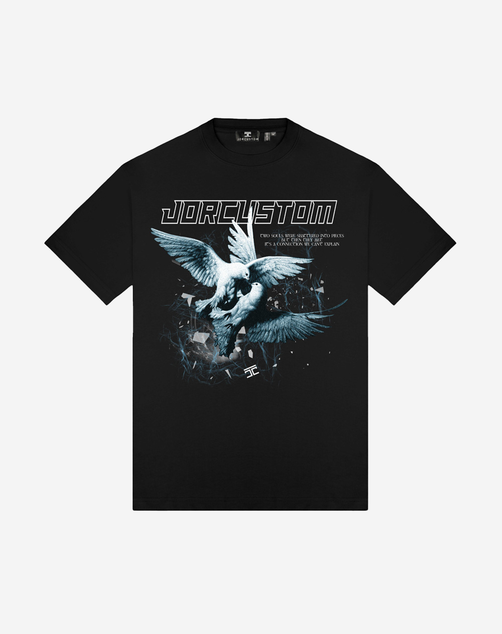 Jorcustom Doves Loose Fit T-shirt Zwart