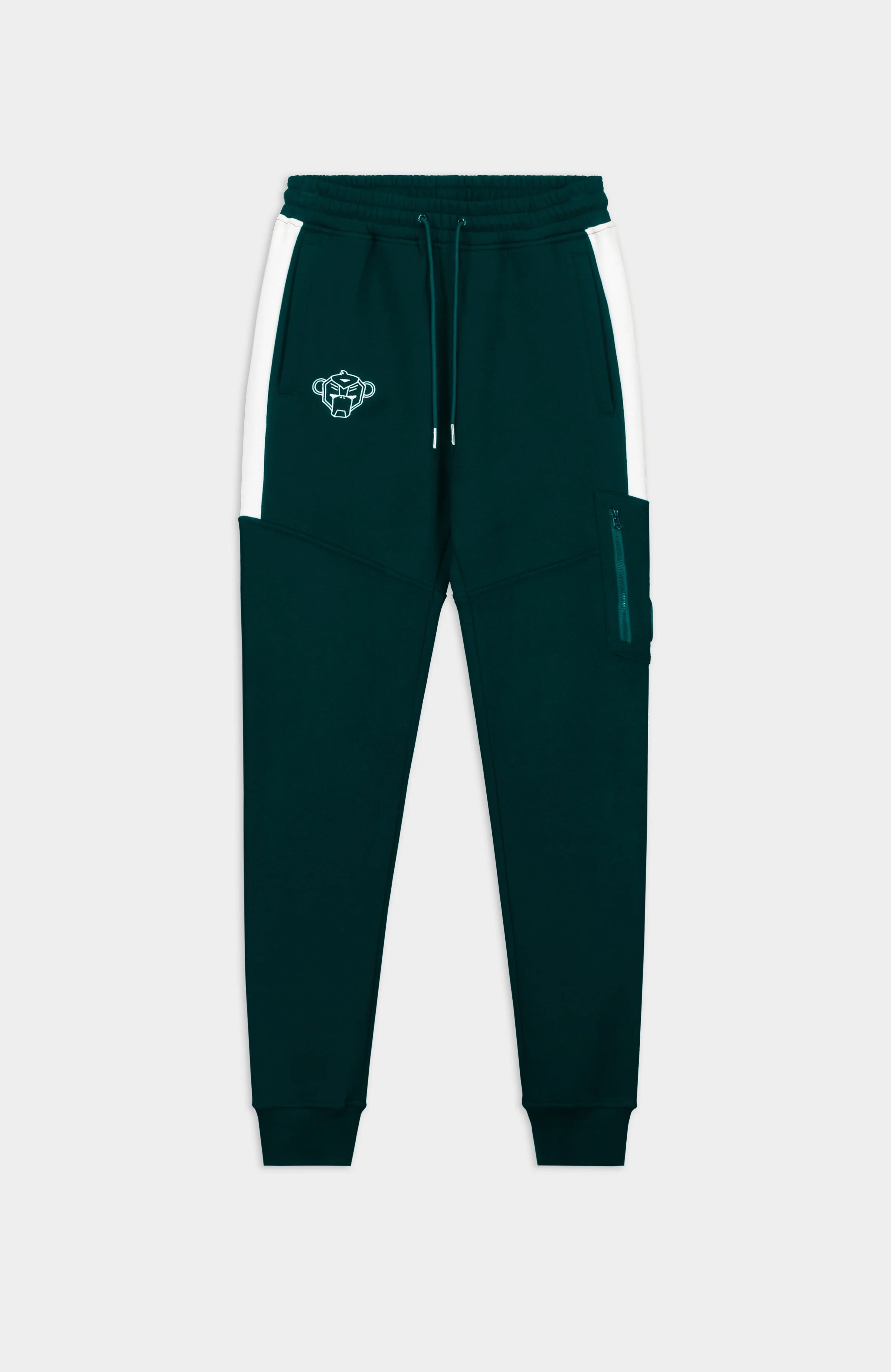 Black Bananas Junior Stripe Sweatpants- Pine Green