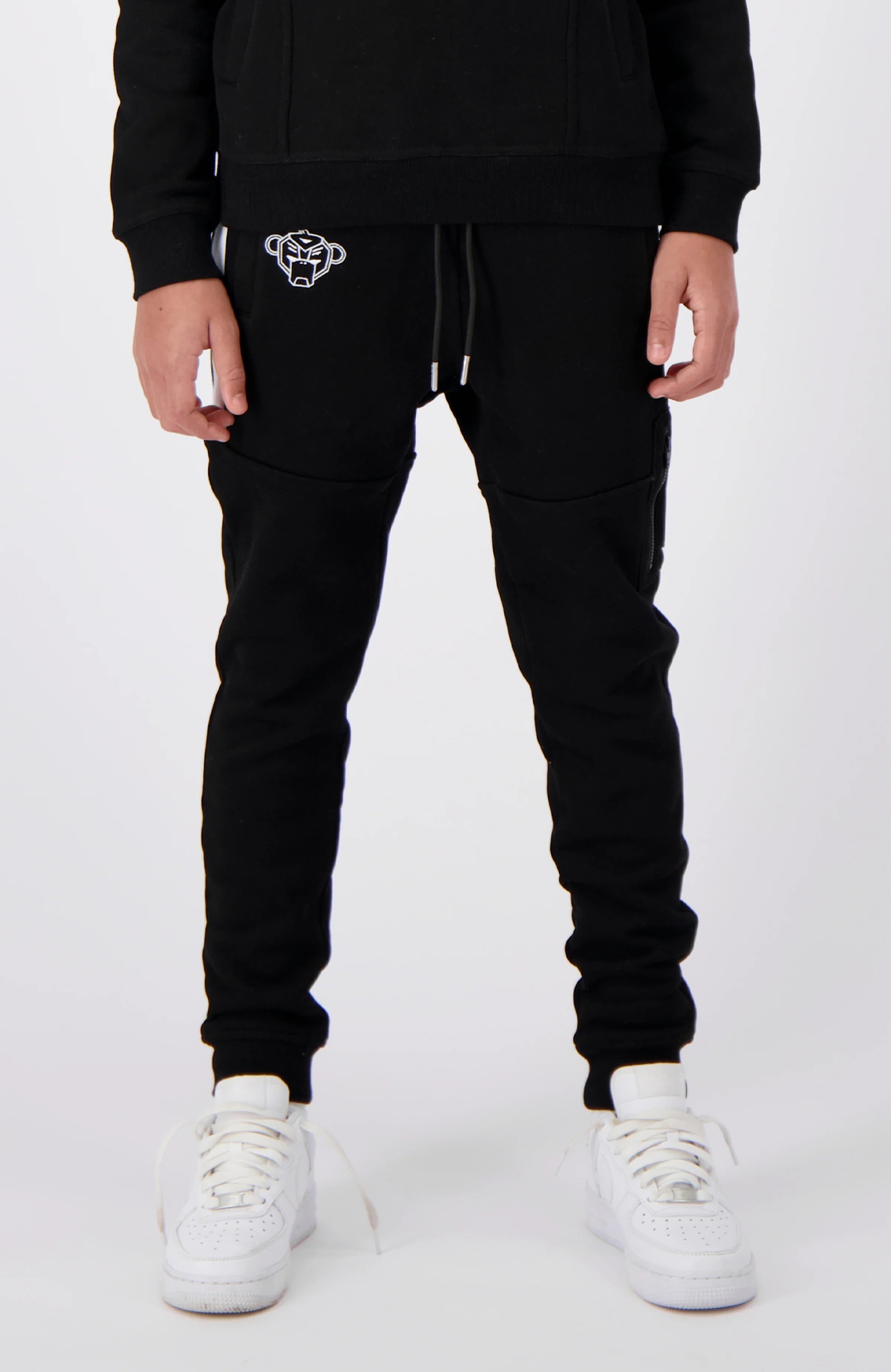 Black Bananas Junior Stripe Sweatpants- Black