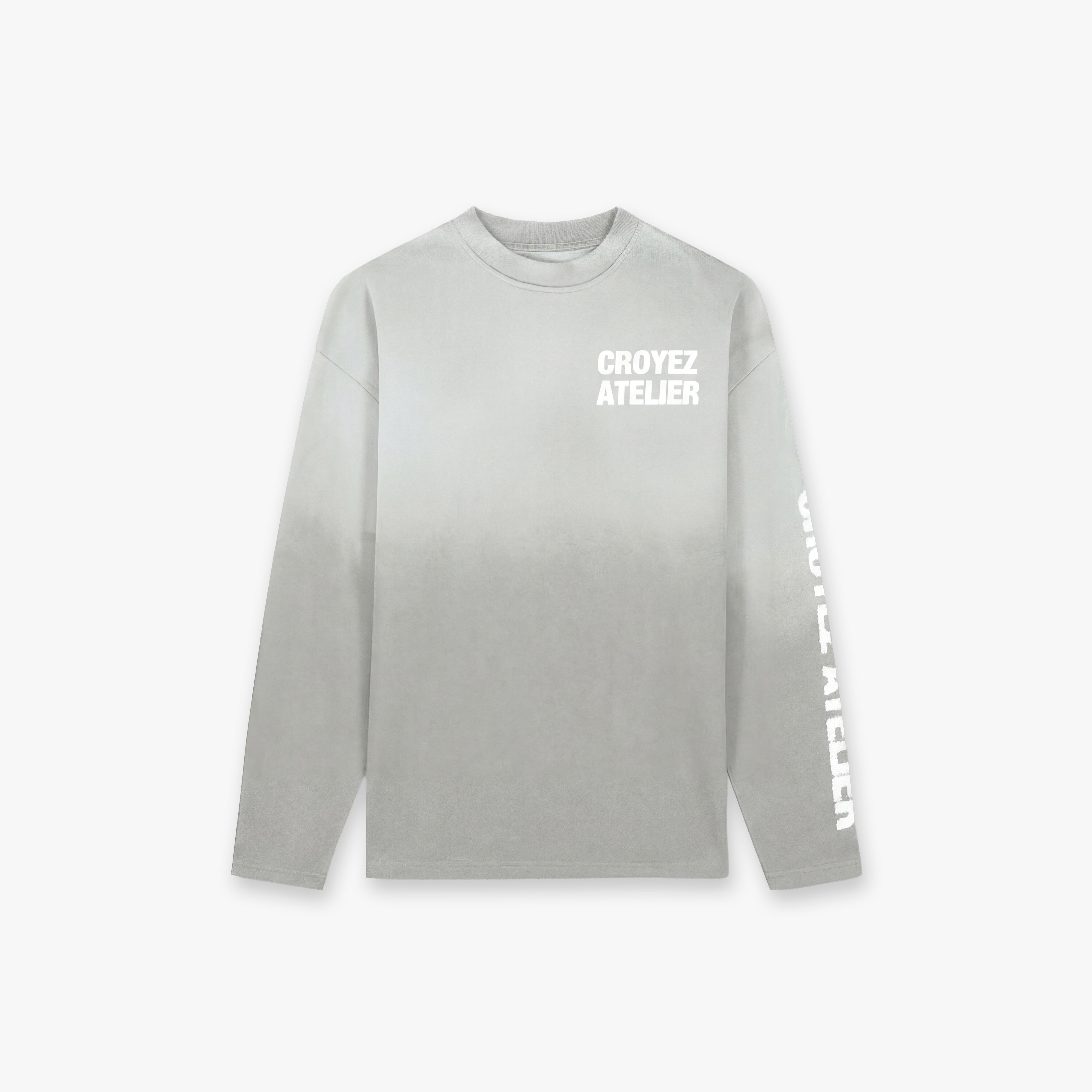 Croyez Sprayed Atelier Longsleeve- Light Grey