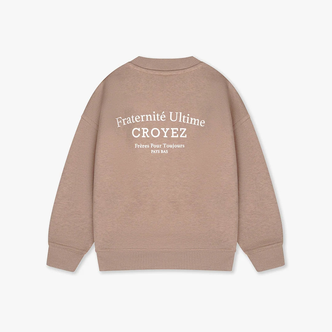 Croyez Mini Fraternite Sweater- Sand