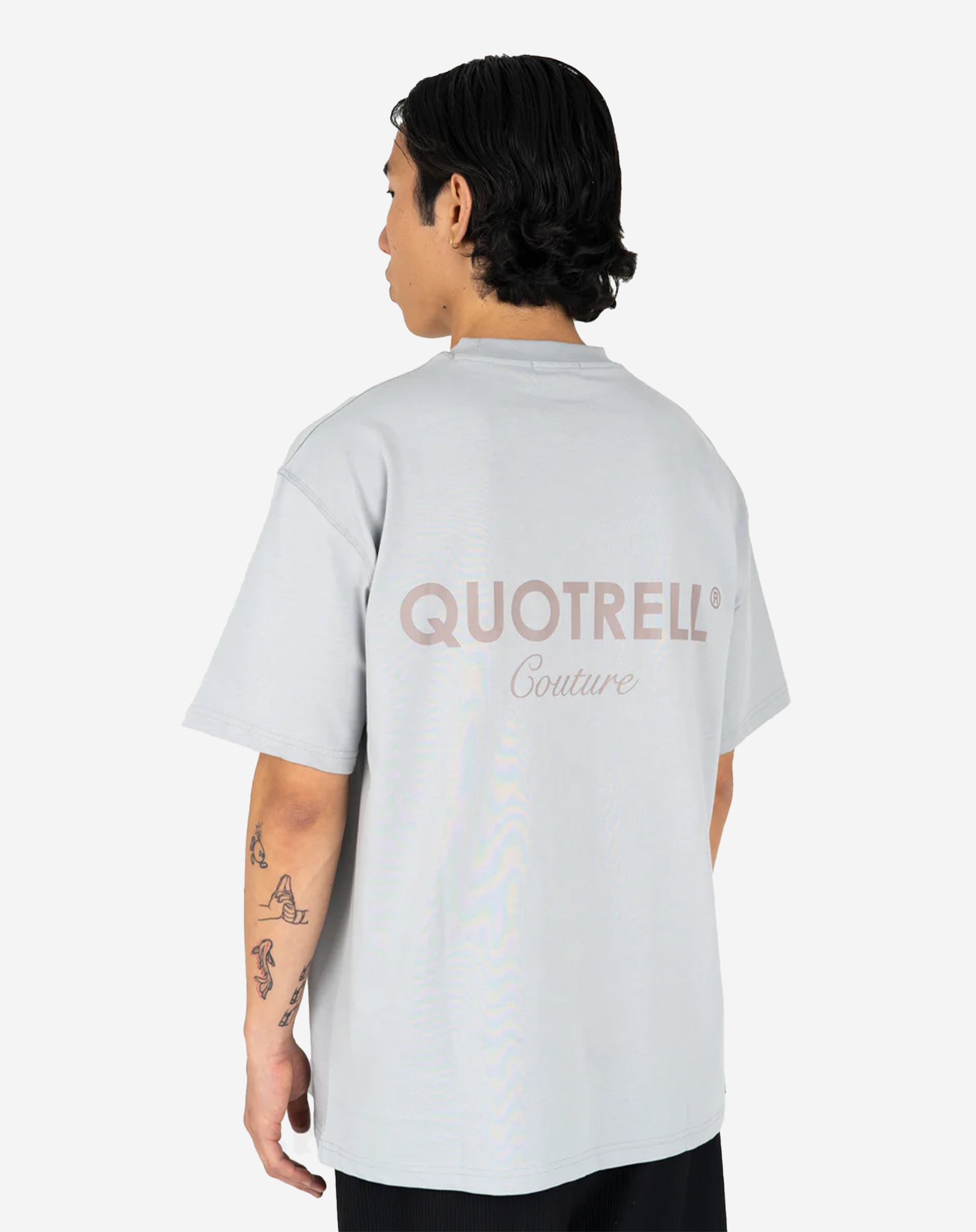 Quotrell Saracota T-Shirt Stone - Grijs