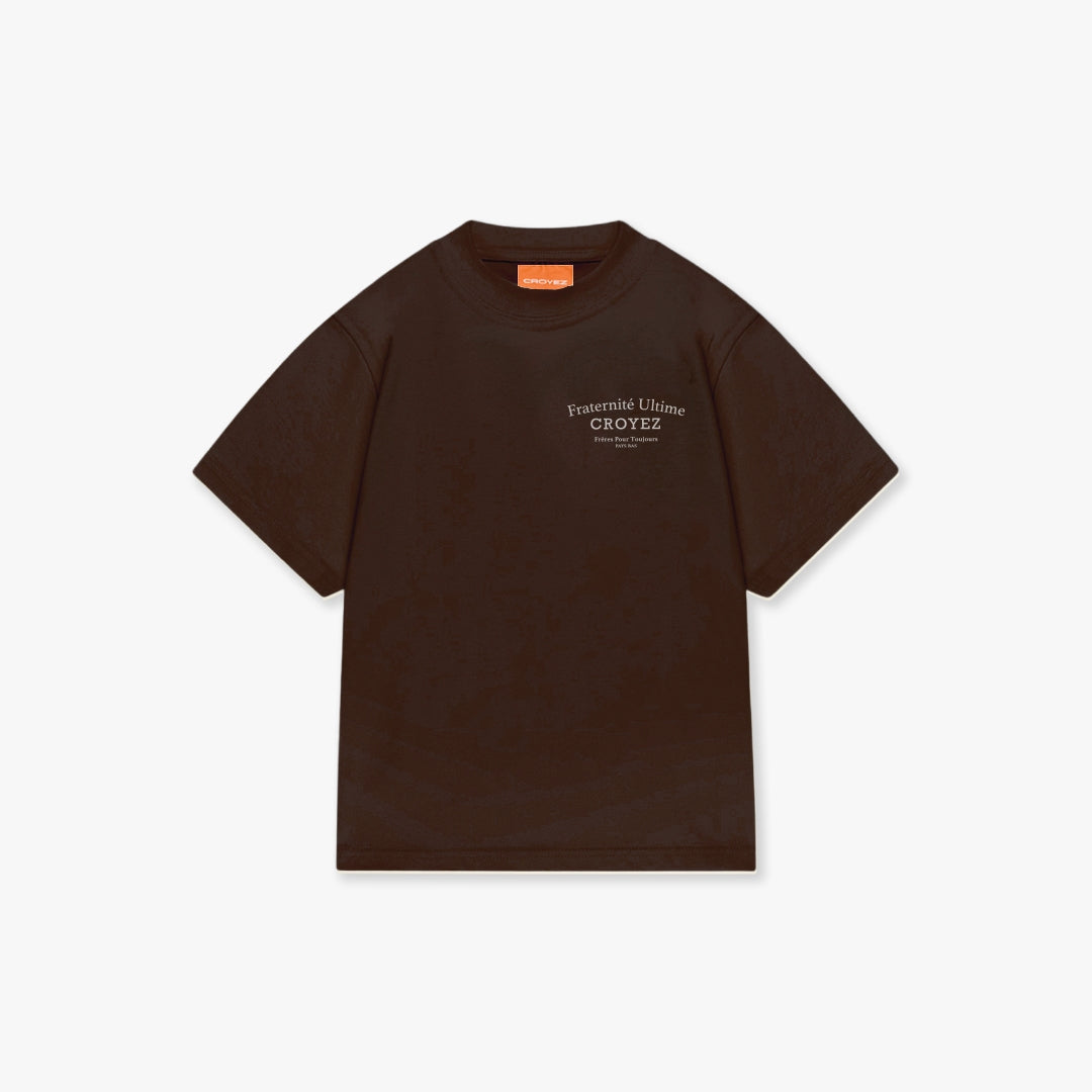 Croyez Mini Fraternité T-Shirt- Brown