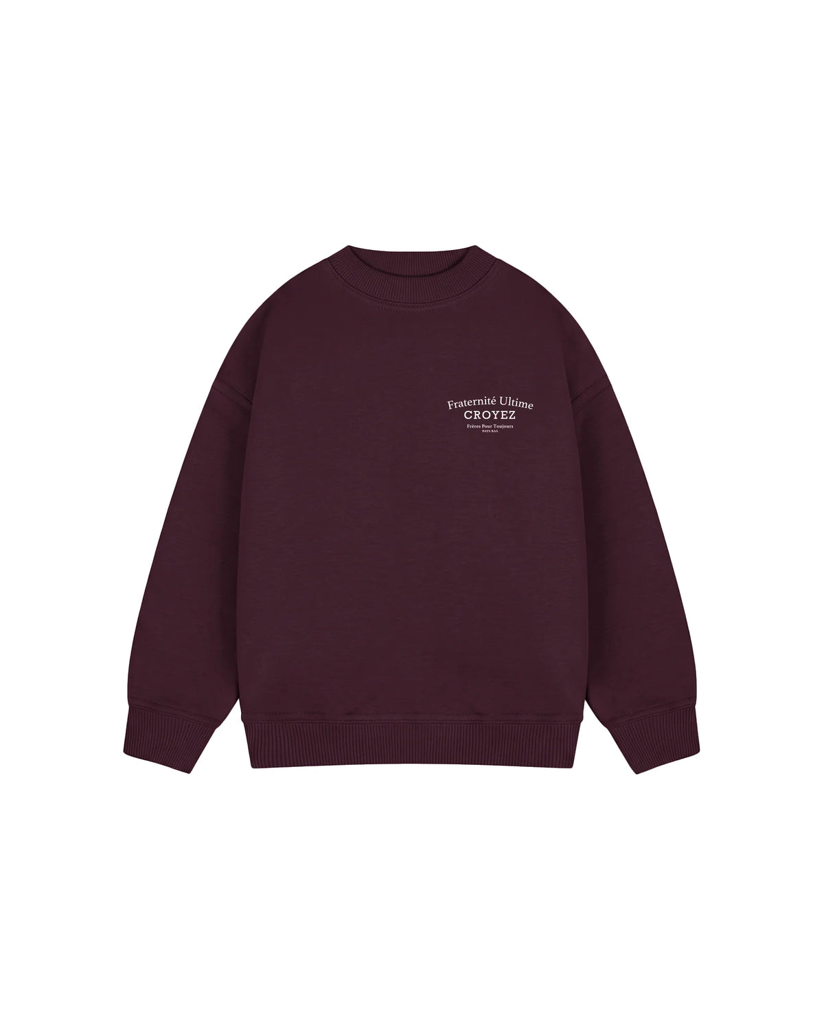 Croyez Mini Fraternité Ultime Sweater- Raisin Red