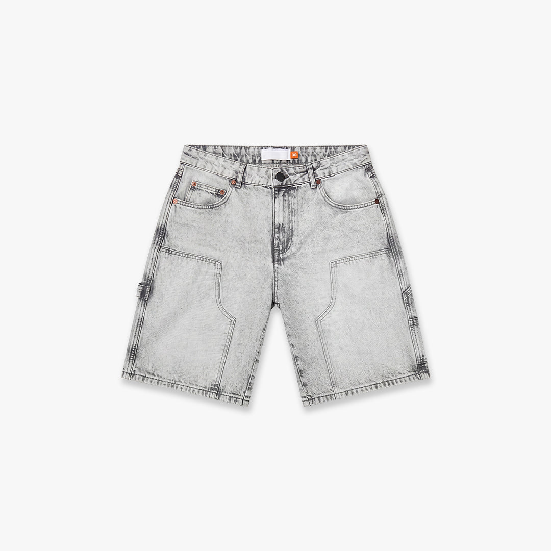 Croyez CD2 Carpenter Denim Shorts- Light Grey