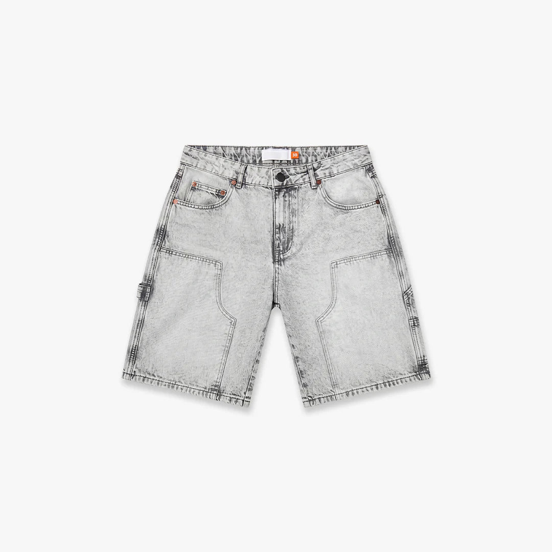 Croyez CD2 Carpenter Denim Shorts- Light Grey