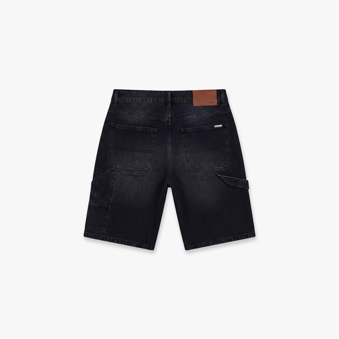 Croyez CD2 Carpenter Denim Shorts- Black
