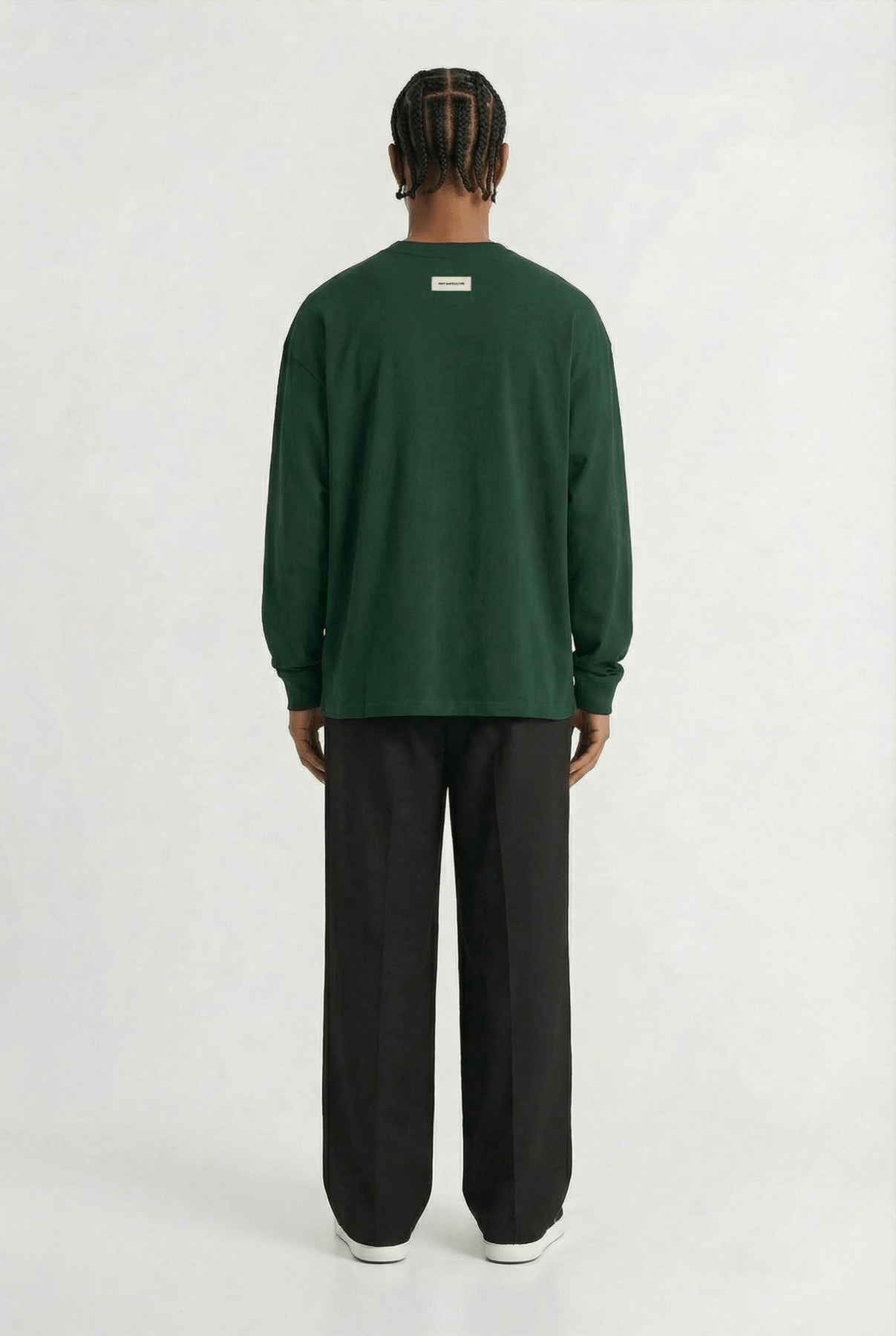 Don't Waste Culture Unisa Long Sleeve- Melange Green