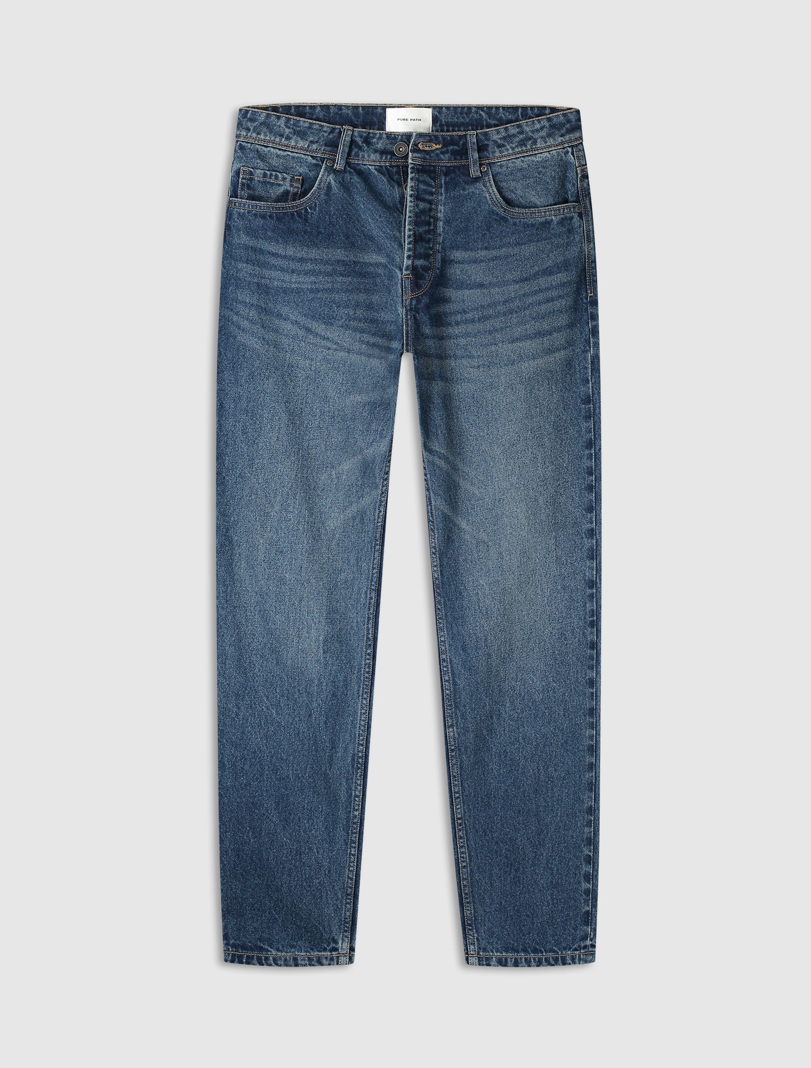 The Aiden W1653 Loose Fit Jeans - Denim Blue Green