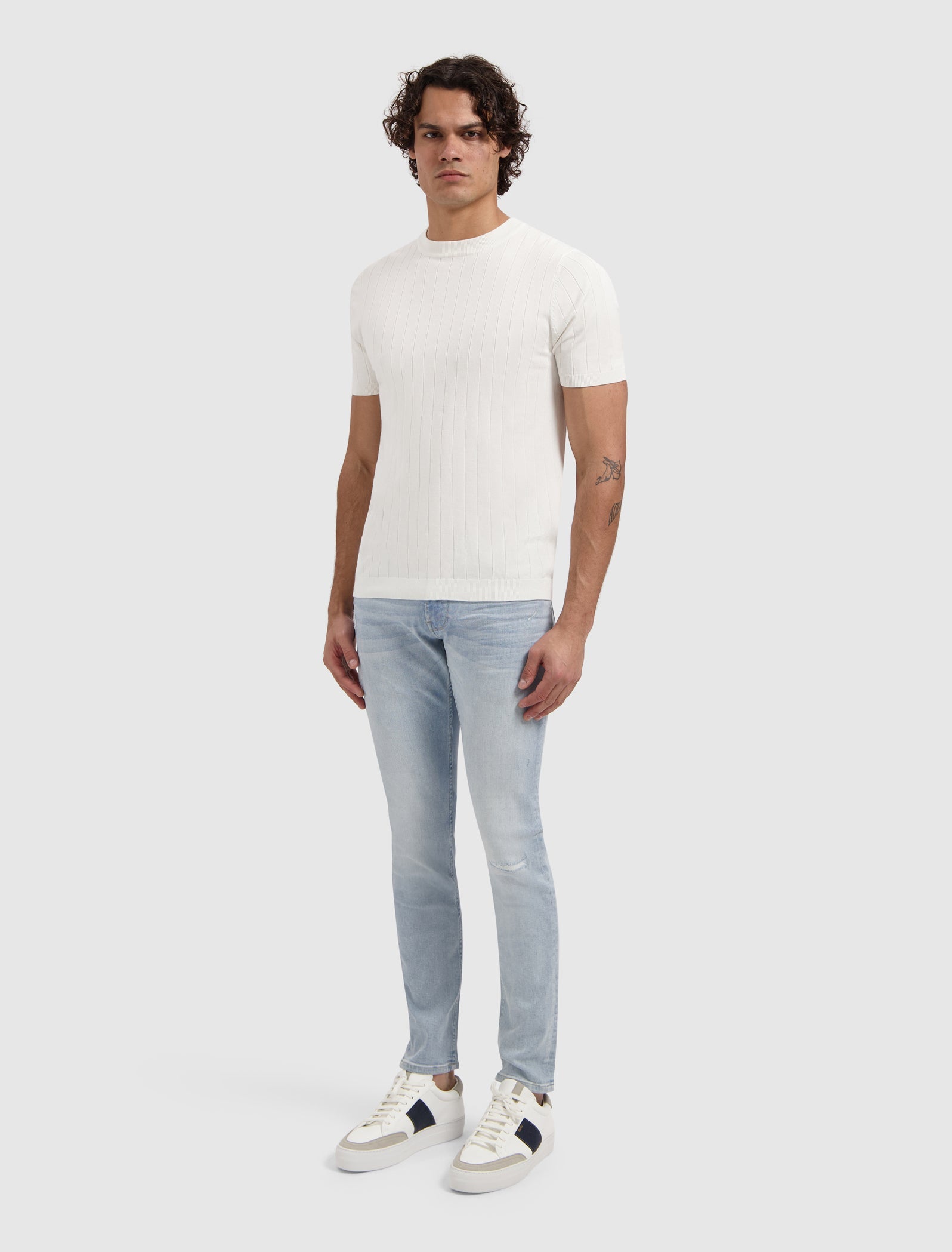 The Jone W1661 2.0 Skinny Fit Jeans - Denim Light Grey