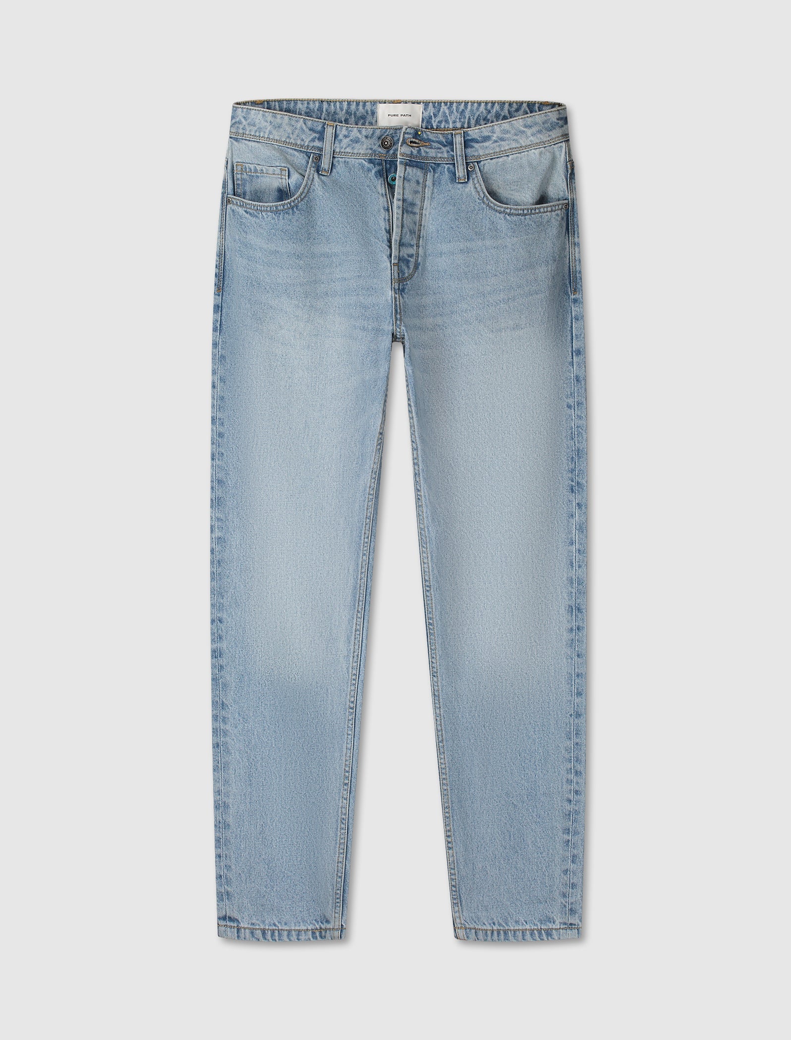 The Aiden W1653 Loose Fit Jeans - Denim Blue Green