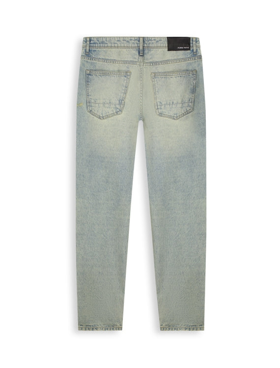 The Aiden W1653 Loose Fit Jeans - Denim Blue Green