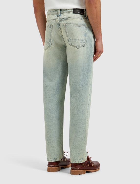 The Aiden W1653 Loose Fit Jeans - Denim Blue Green