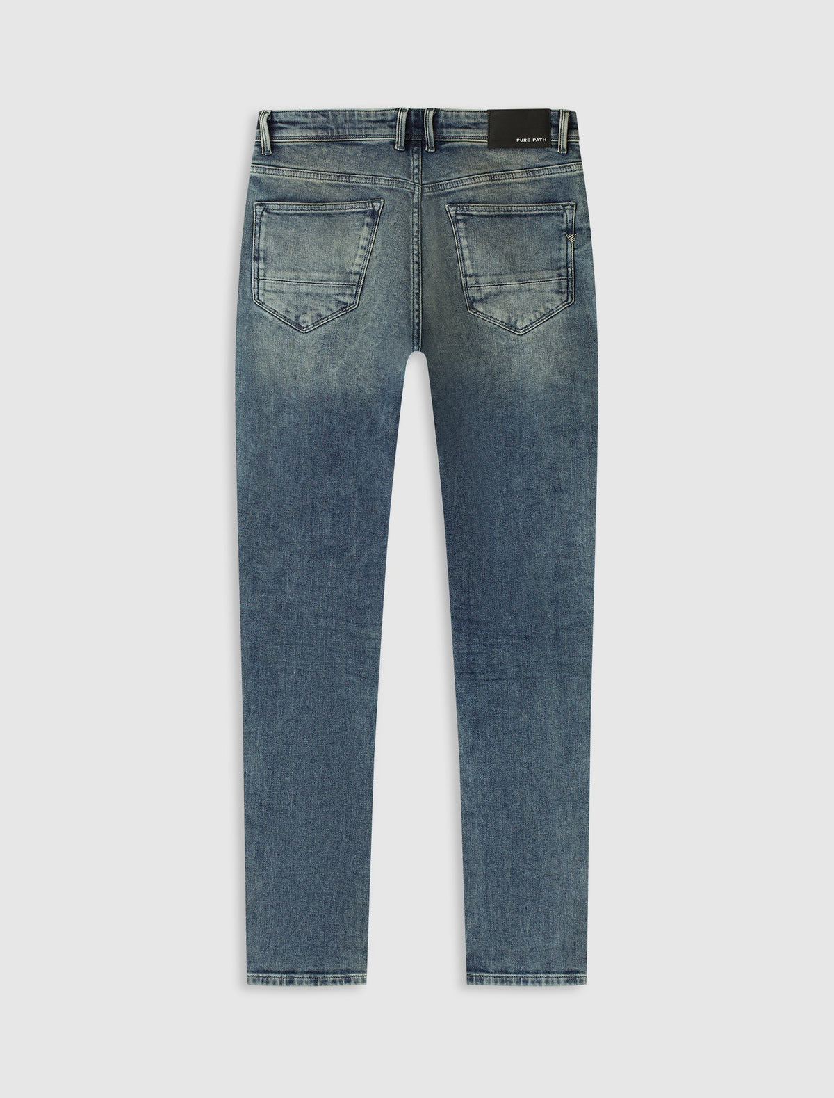 Pure Path The Ryan Slim Fit Jeans- Denim Mid Blue L32