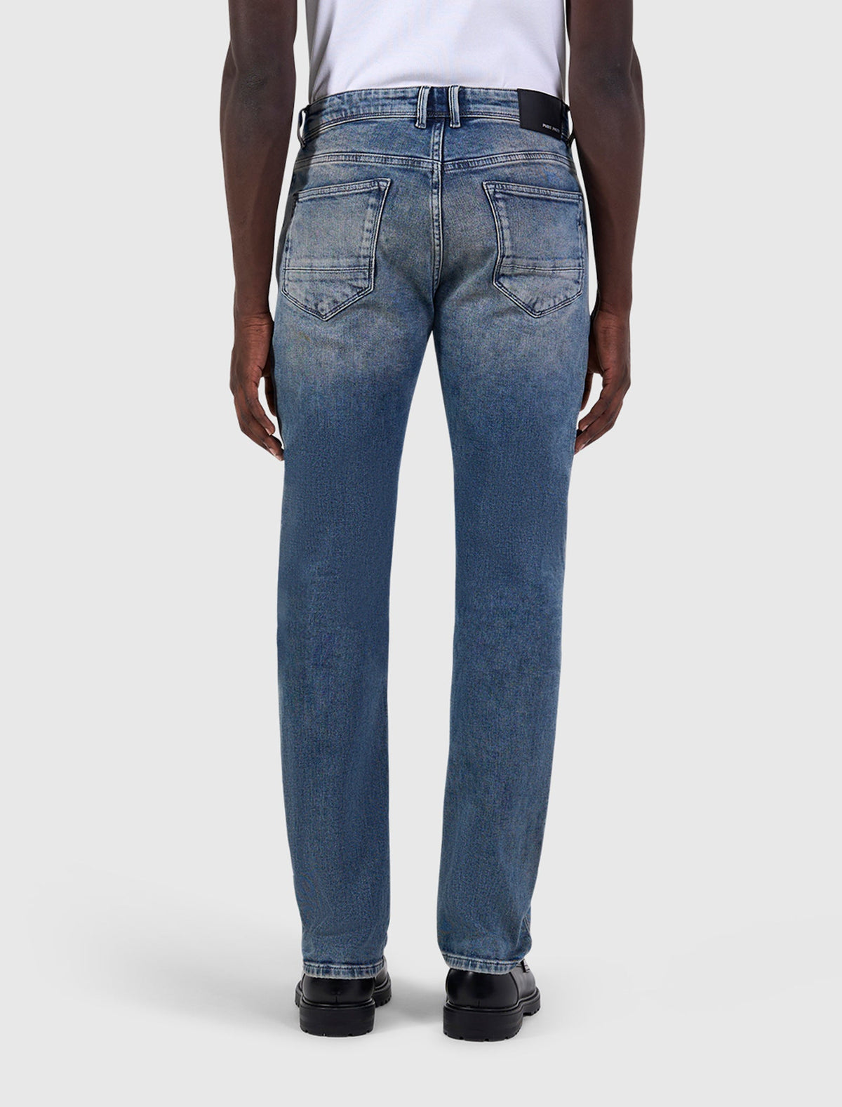 Pure Path The Ryan Slim Fit Jeans- Denim Mid Blue L32