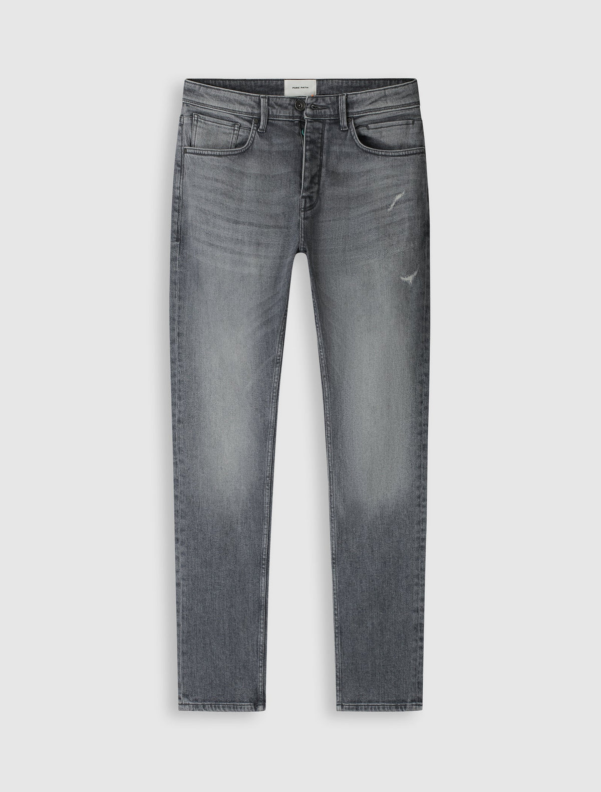 Pure Path The Ryan Slim Fit Jeans- Denim Mid Grey L32